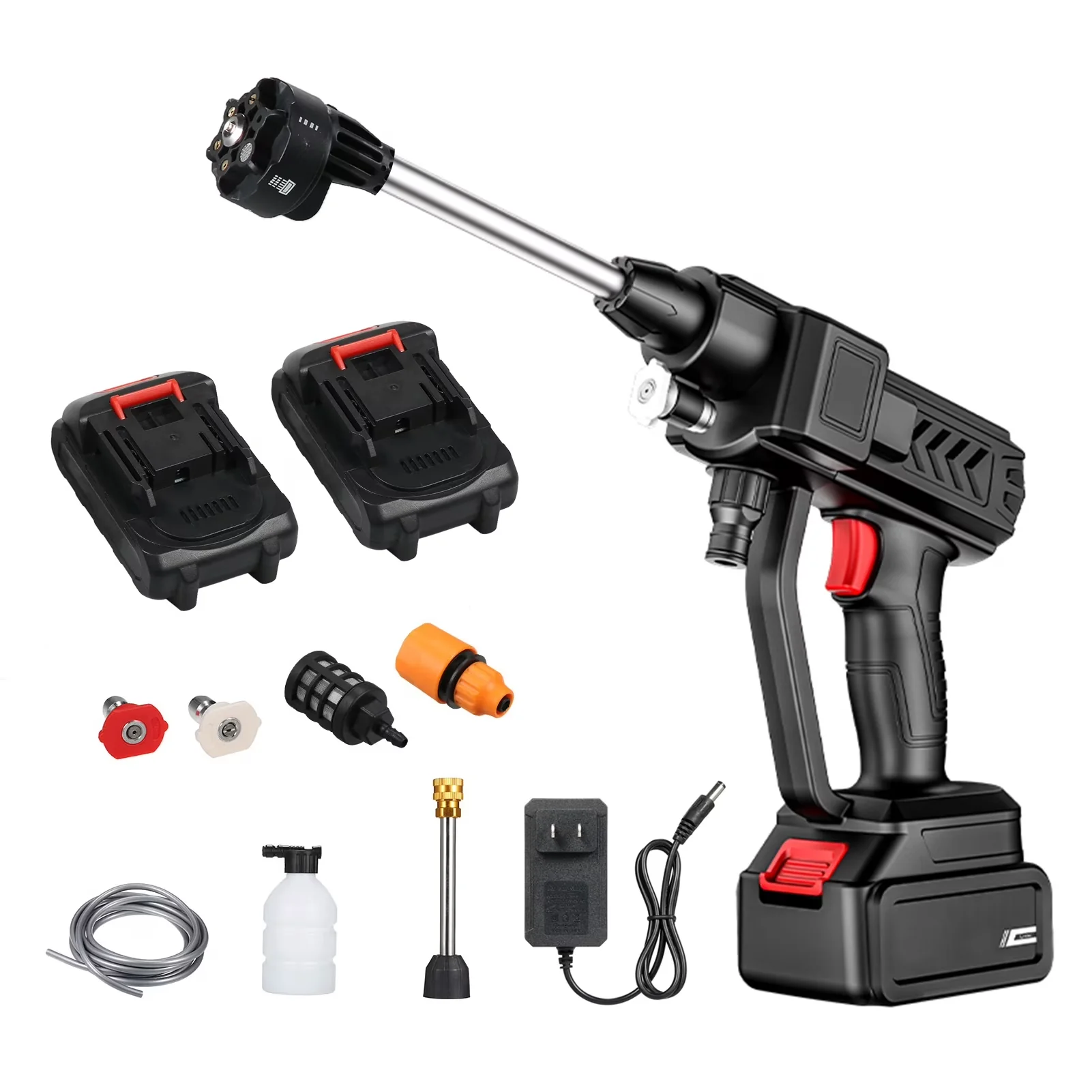 Essential Pressure Washer with Battery, 300W, 30Bar 300W High Power Machine - Model 968C65