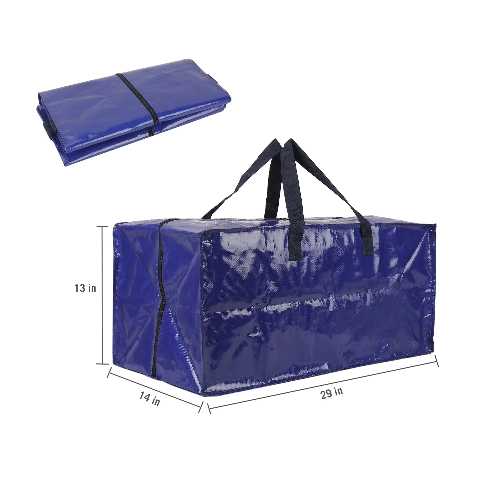 Stylish Moving with Heavy Duty and Packing Bags, Backpack Straps - Blue Polypropylene, Nylon Model 3AB13D