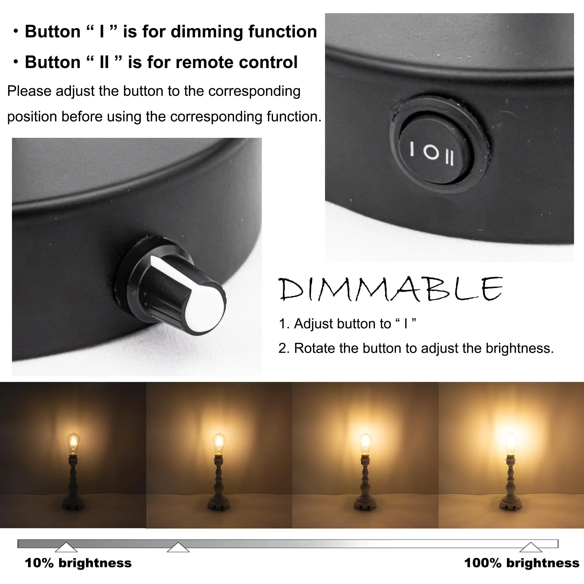 Lamp Reliable with LED, Battery, Cordless Table - Aluminum White for Office, Home Model 9A150B
