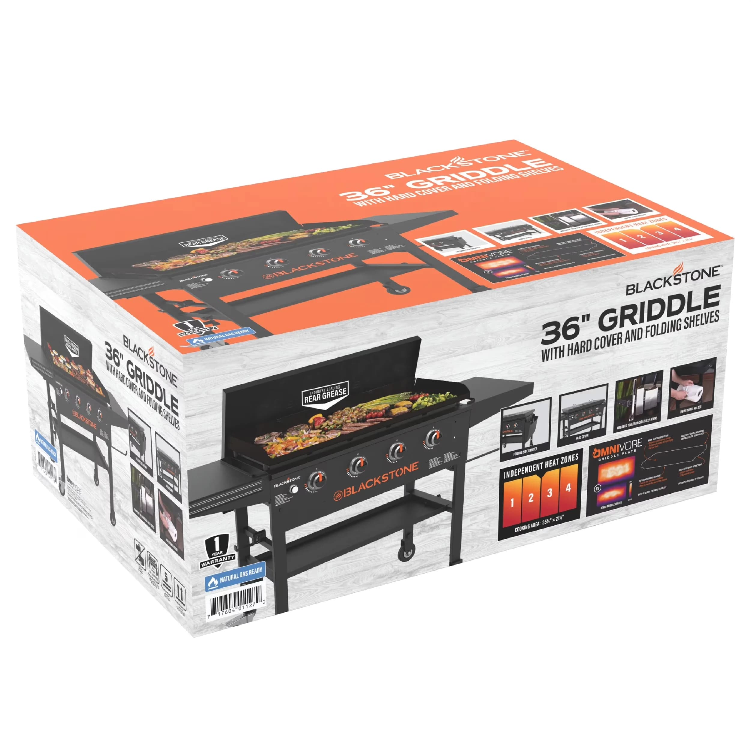 Versatile Flat Top Grill with Tool Holder, Hard Cover - Original - Ergonomic Design Model DFEF42