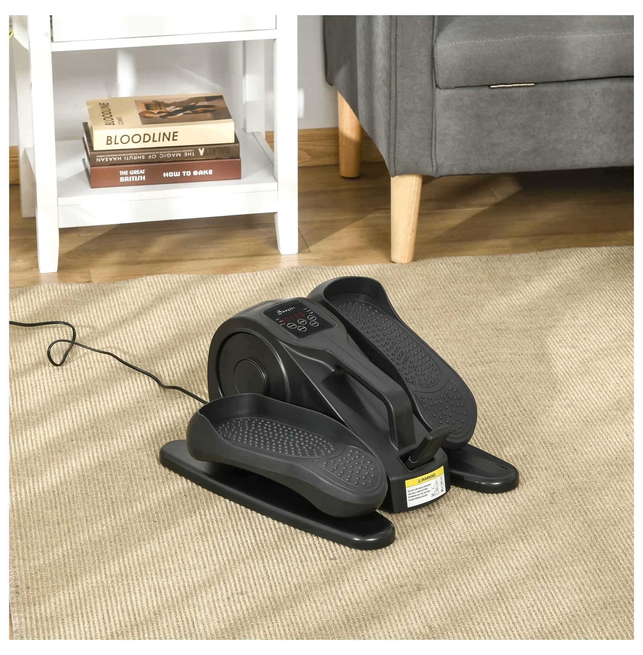 Compact Home Gym with Under Desk Elliptical, LCD Display, Adjustable Speed - Multicolor Model 45BF37