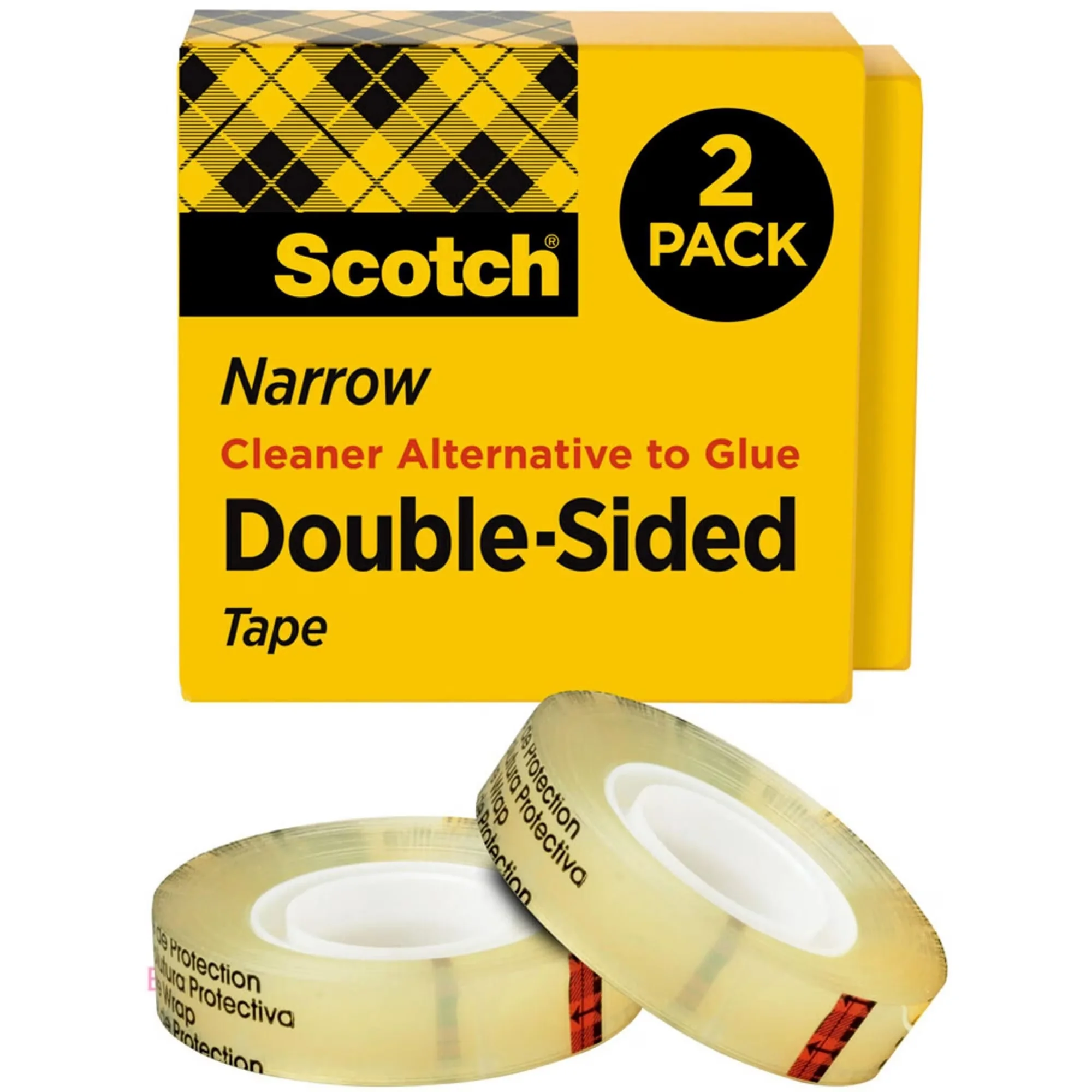 Innovative Damage-Free Hanging with 1" Core, 2/Pack, 665 Double-Sided Tape - Acrylate Clear Model 4C4951