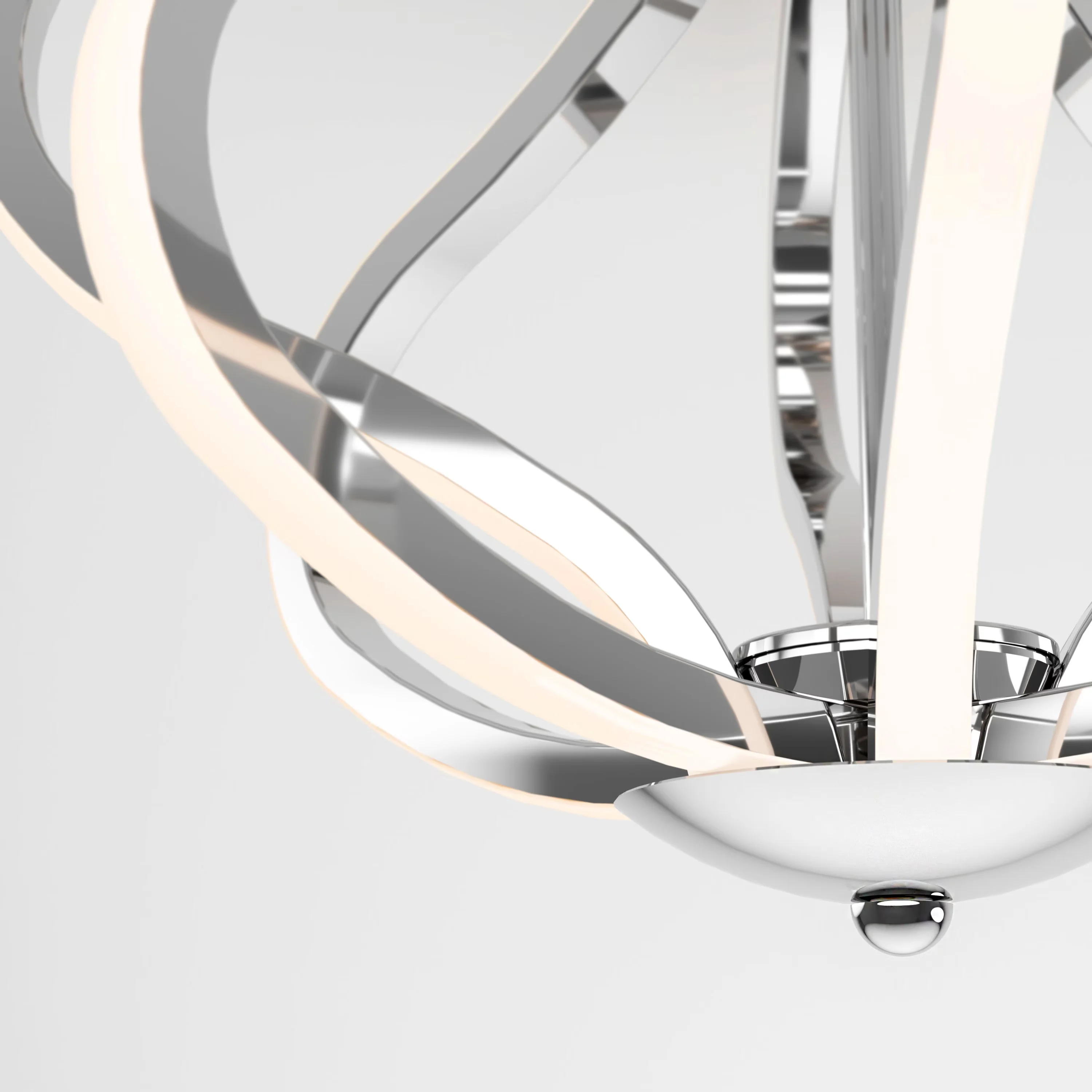 Innovative Ceiling Lights Fixture with LED, Dimmable, Contemporary - Aluminum Silver Model A09091