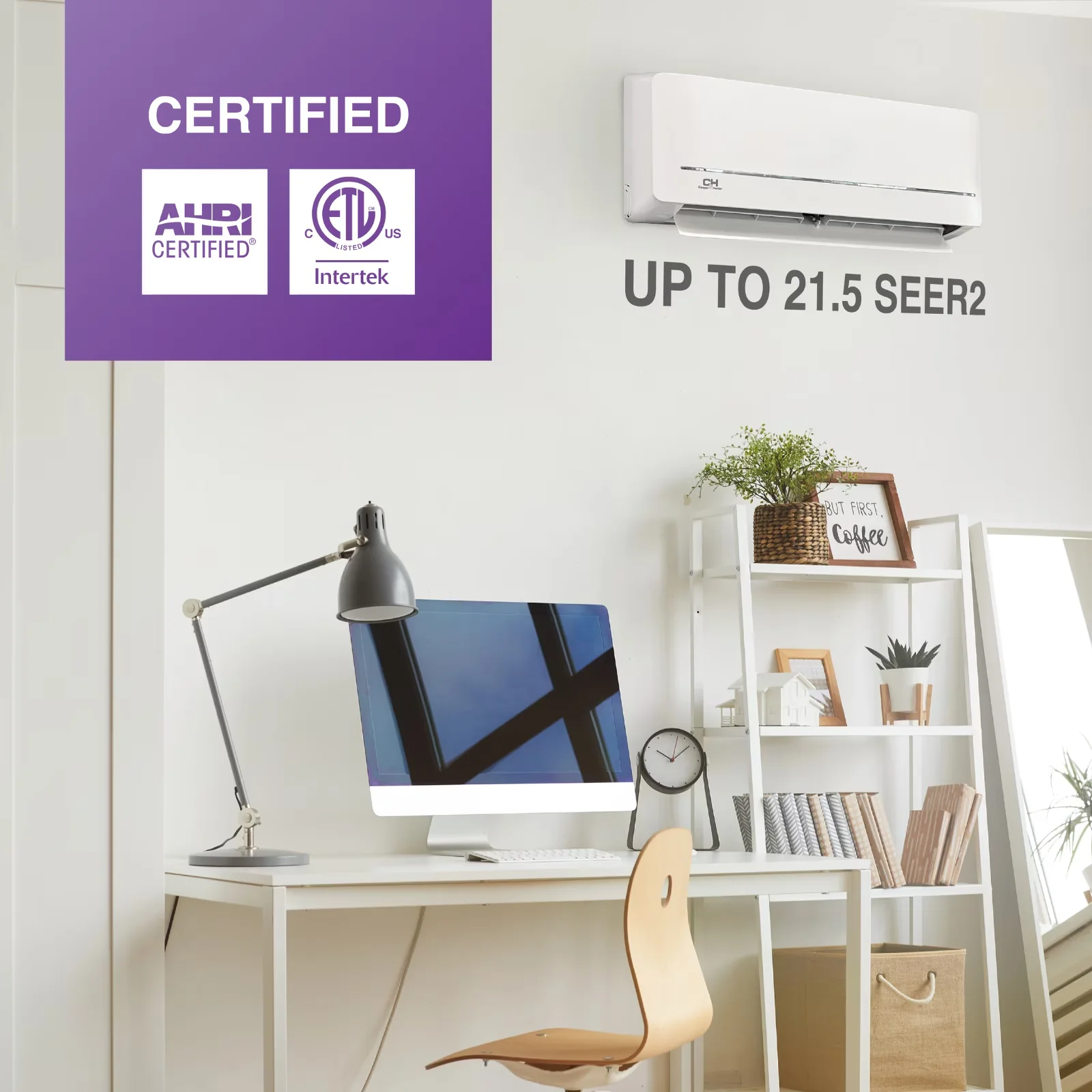 Stylish Air Conditioner with 6000 BTU, 115V - 6000 Btu 115V - Sleek Profile Model C43530