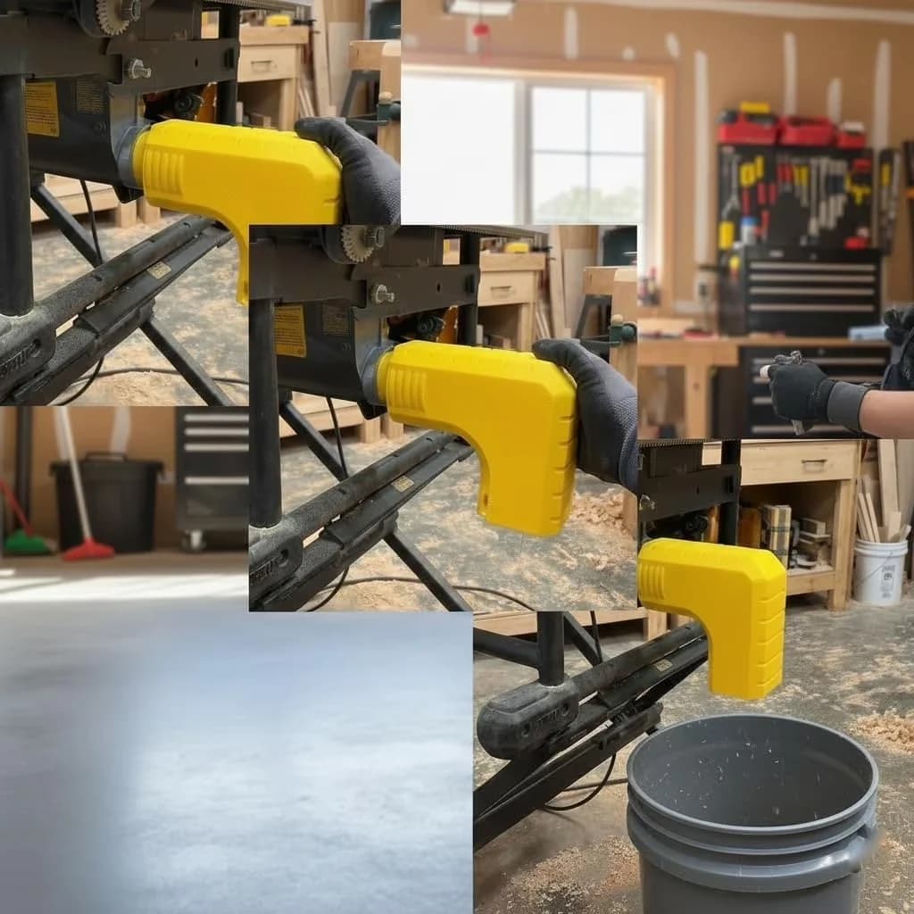 Modern Power Saw with Easy Installation, Dust Extraction Adapter - DW745 Model 65EB3D