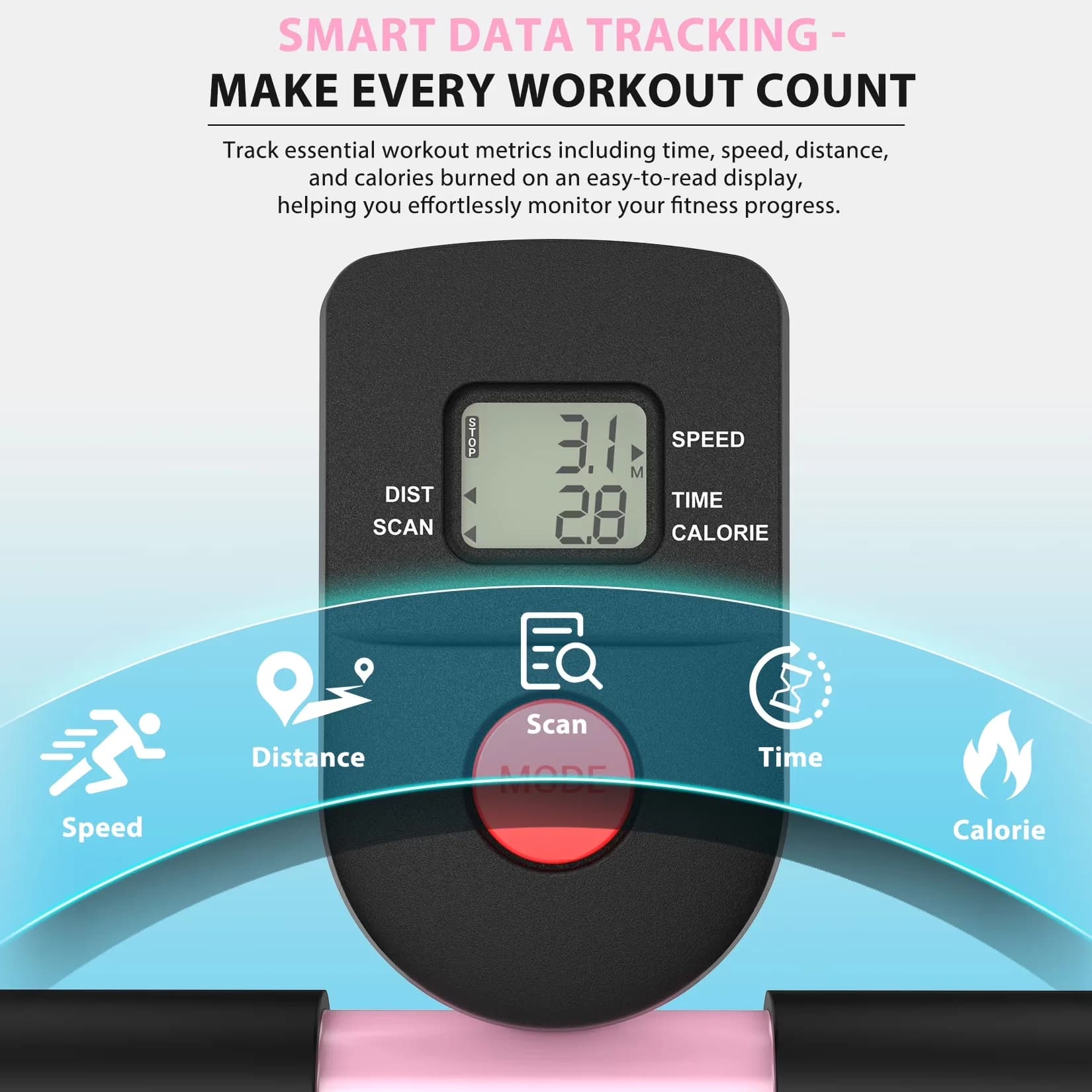 Essential Home Gym with Digital Display, Compact - Steel 15.75" for Home, Indoor Model A44940