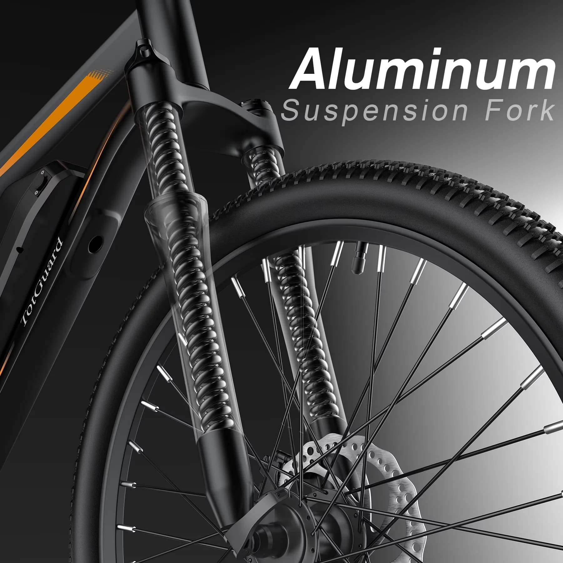 Sleek Electric Bike with 350W, 36V, Adjustable Seat Height - Orange for Daily Use Model BD7EE8