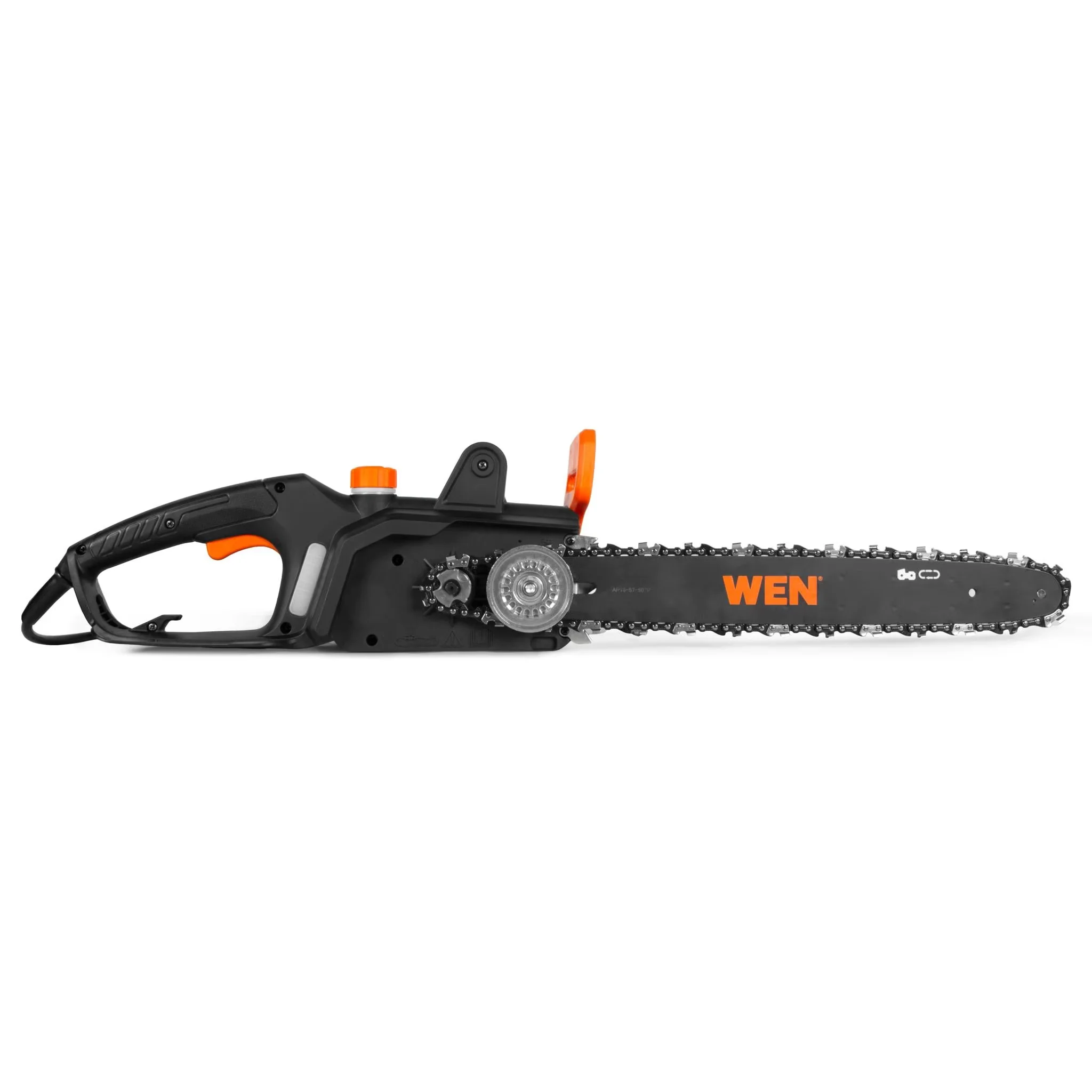 Premium Chainsaw with Bumper Spikes, Chain Brake, Electric - Black 12 - Residential Grade Model ADD89B