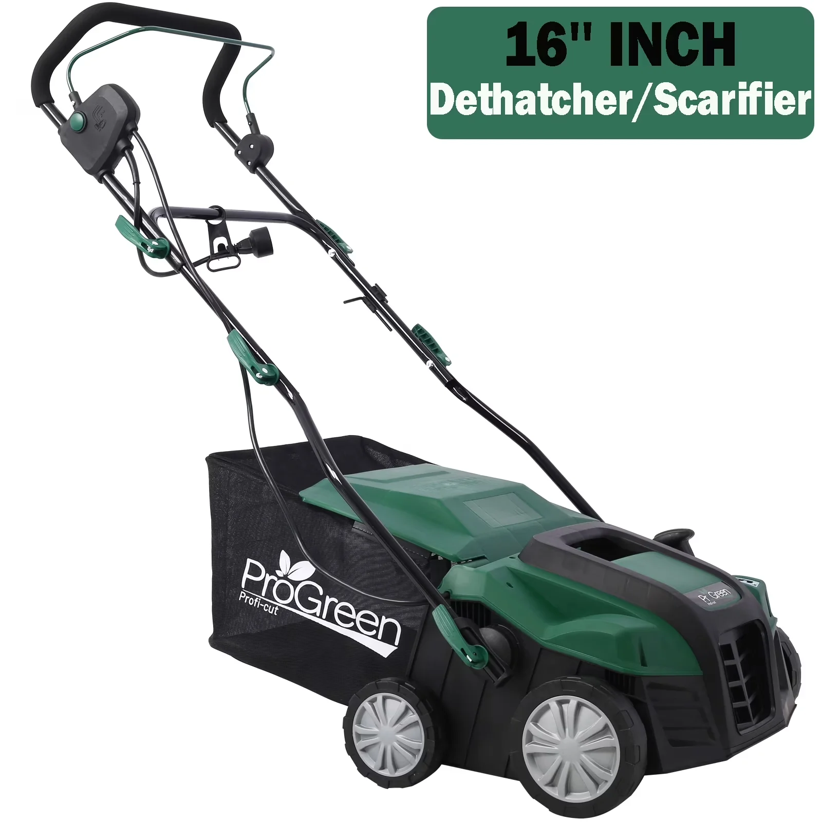 Push Mower Versatile with Tool-Free Adjustments, Folding Handle, Adjustable Cutting Height - Green Model 443AFE