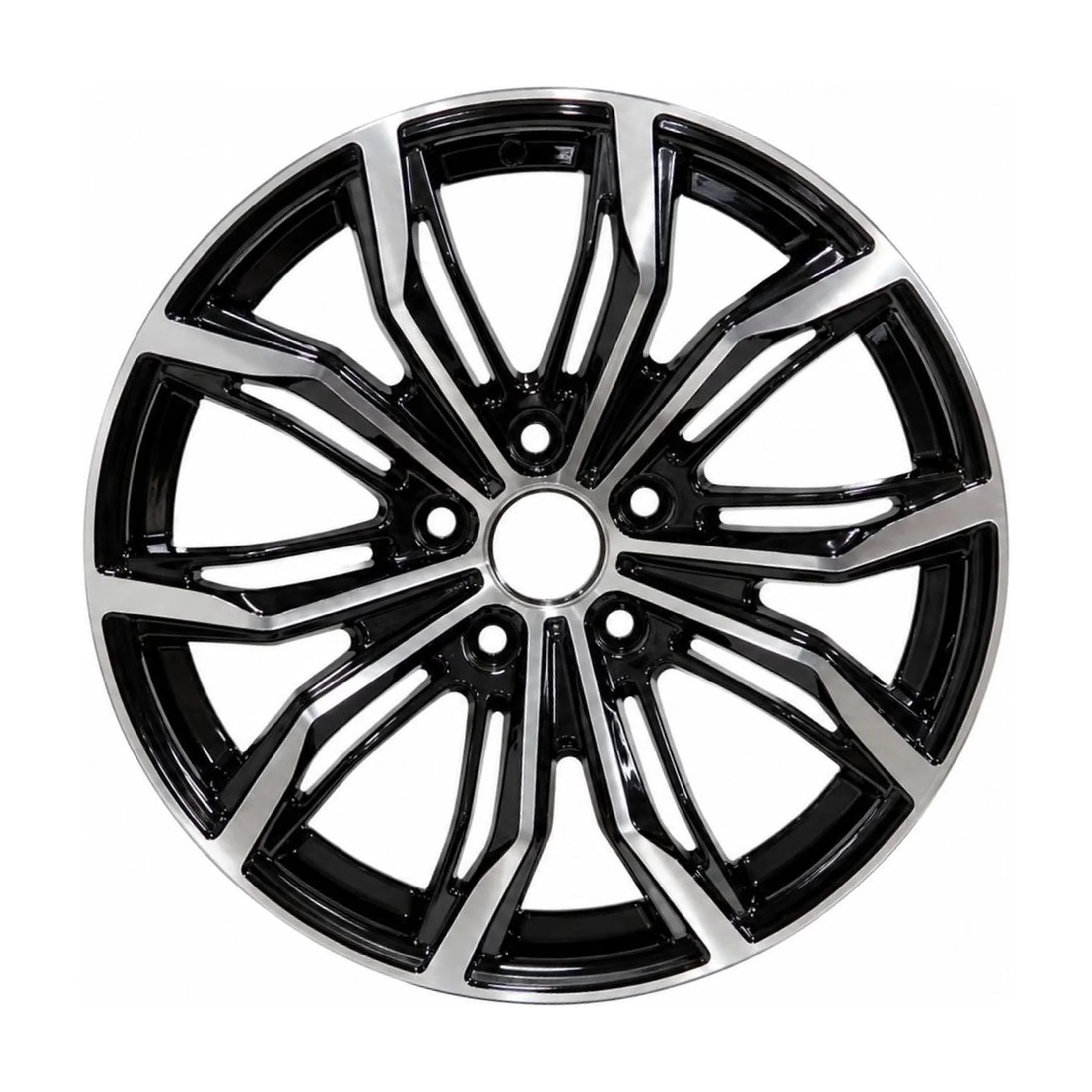 Wheels And Rim Reliable with 17 inch Black Machined Alloy Wheel 5x100 - Alloy Black Machined Model 2AF667