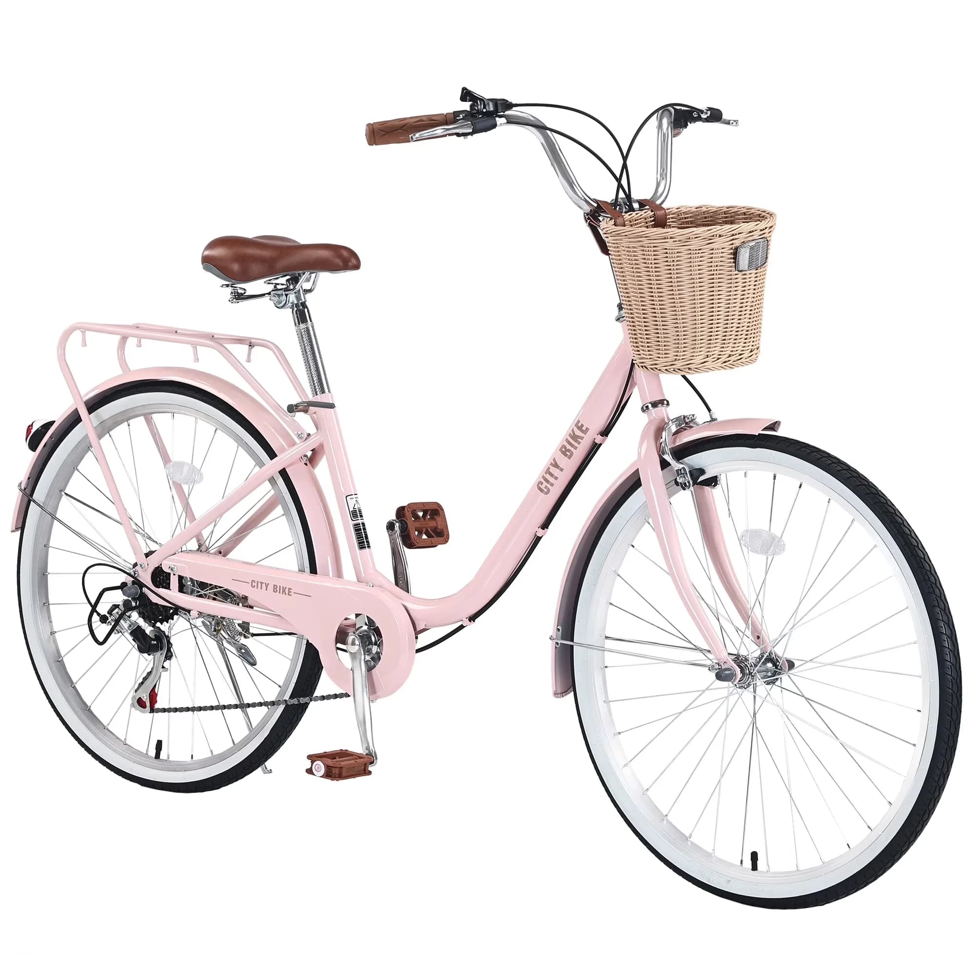 Professional Cruiser Bike with Adjustable Seat, Perfect First, Women's Commuter - Pink Model 834B36