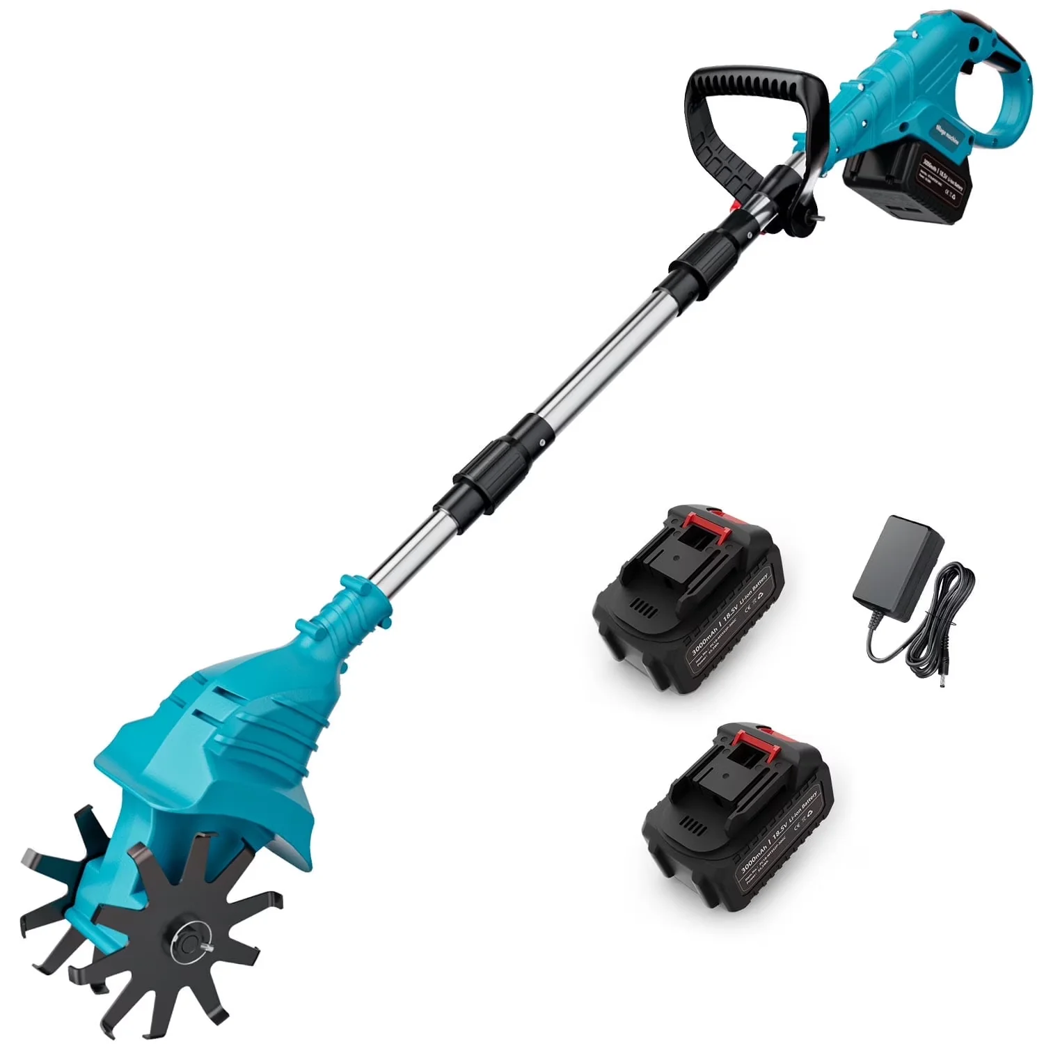Modern Trillers Cultivator with Cordless Electric Tiller, Adjustable Handle for Small - Model 7B4E22