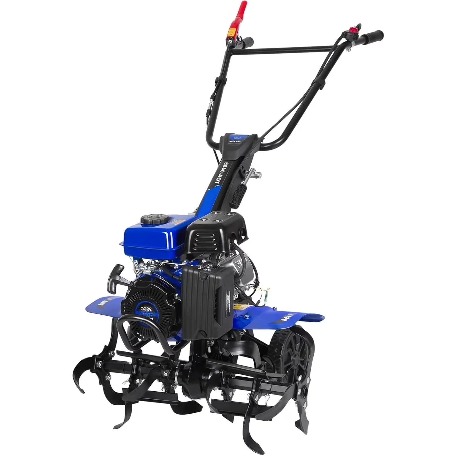 Reliable Trillers Cultivator with 11.8 Inch Max Depth, Adjustable Width Tines, Handle and Wheels - Model A07CEA