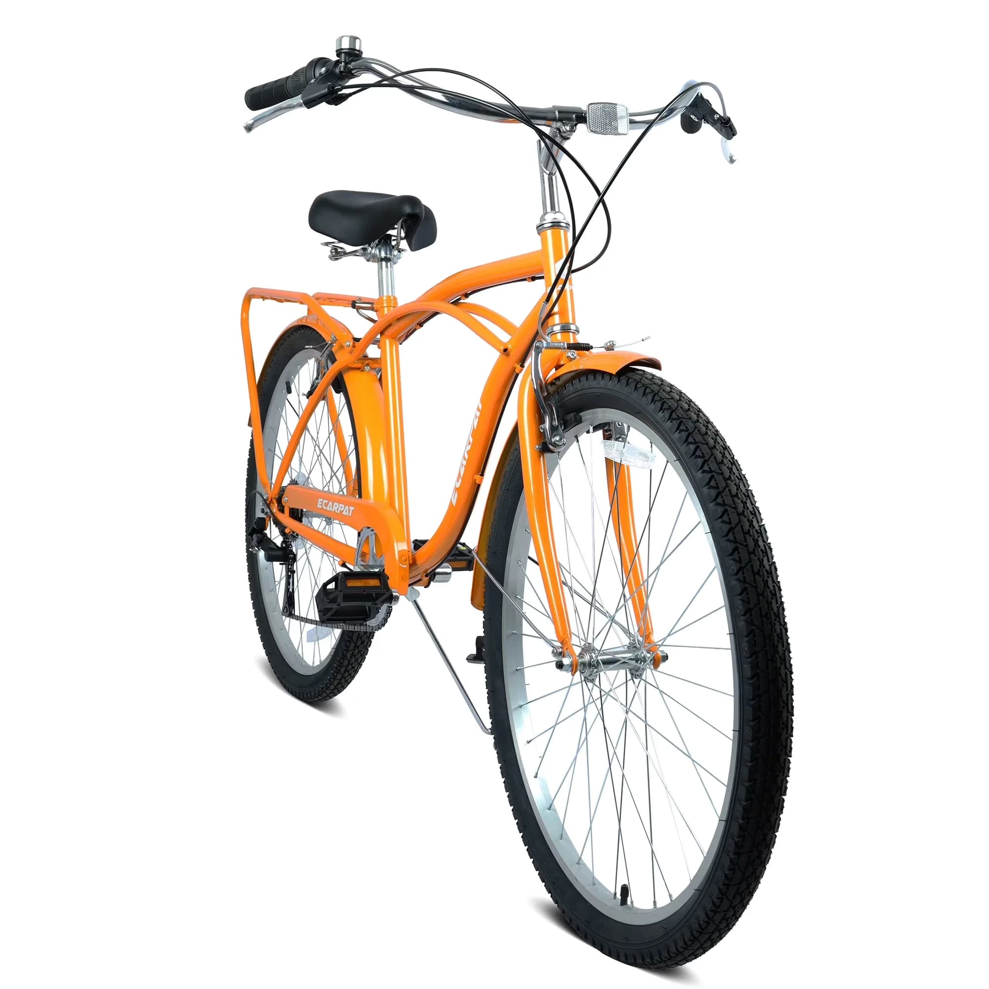 Stylish Cruiser Bike with Lightweight, Adjustable Seat Height, 26" Bicycle - Black Model 7229D5