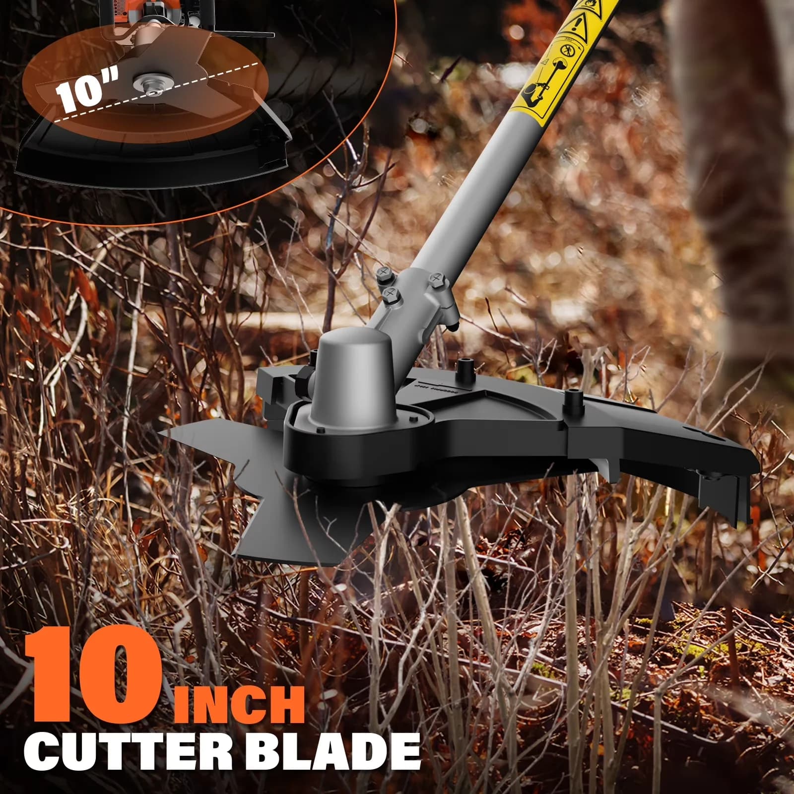 String Trimmer Reliable with Use 2 Cycle Air-Cooled Engine, 17-Inch - Orange Model DBEE91