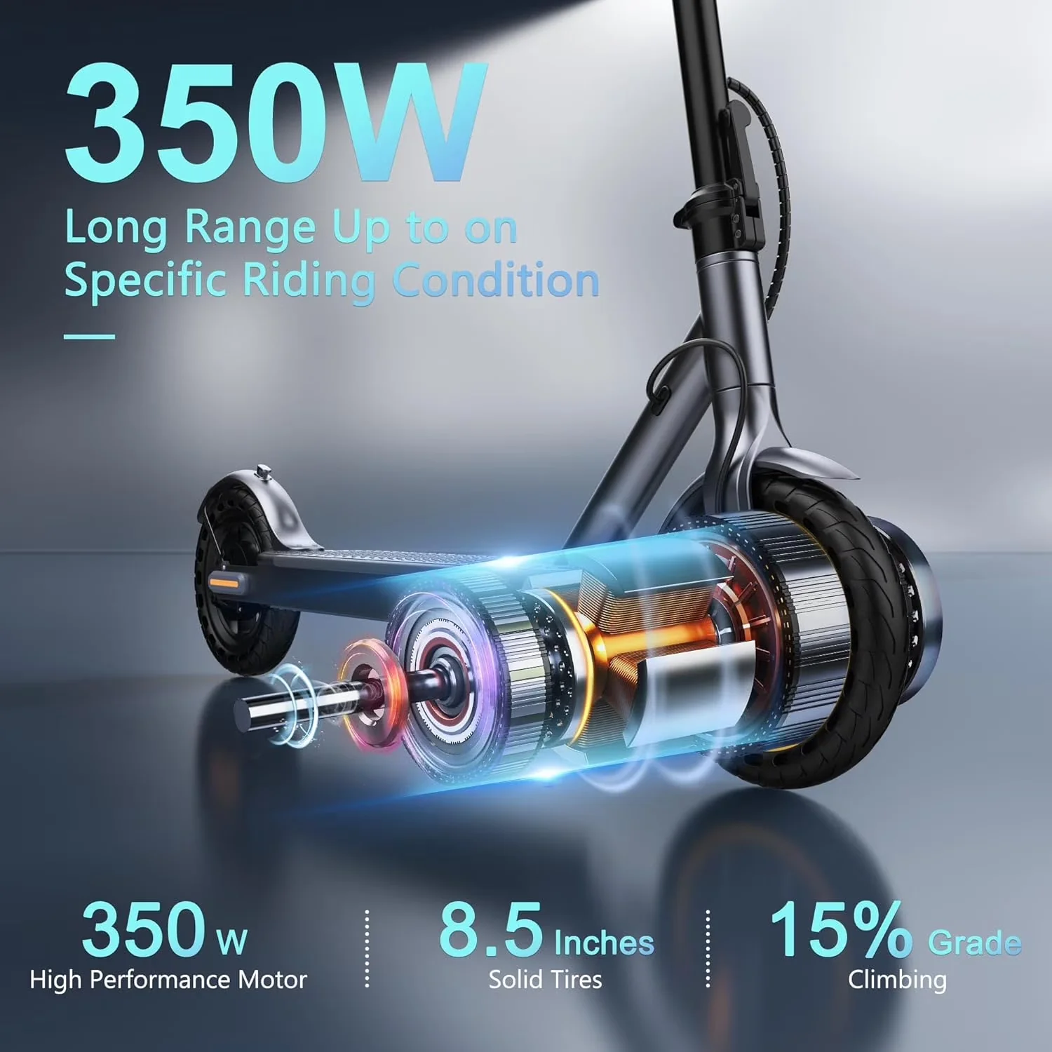 Scooter Innovative with 350W, Foldable, Foldable Electric - 5.2Ah Orange Aluminum Model 9B0EF0