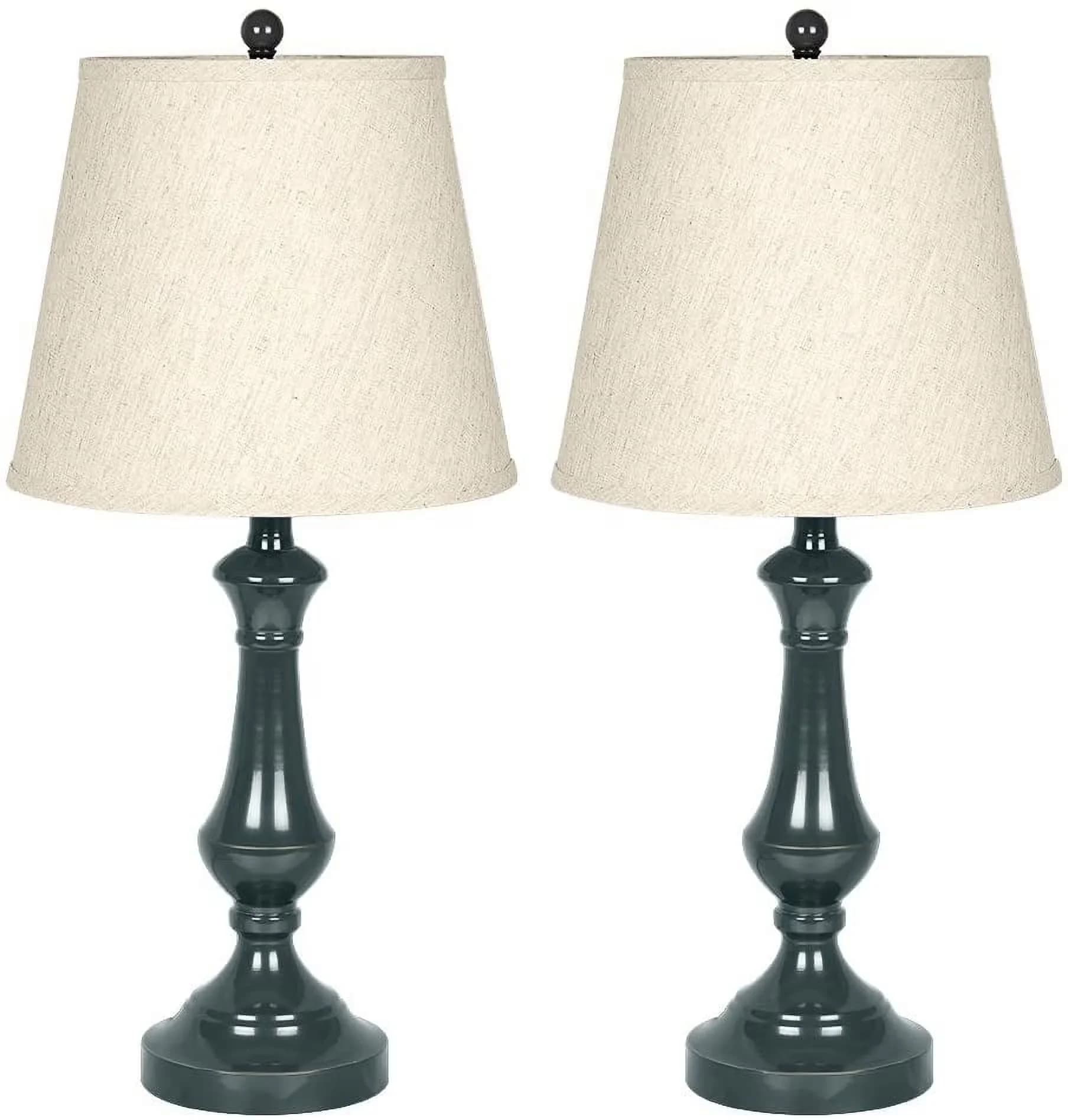 Quality Table Lamp with Incandescent, Contemporary, Accent Lamps - White Metal Model 44106E