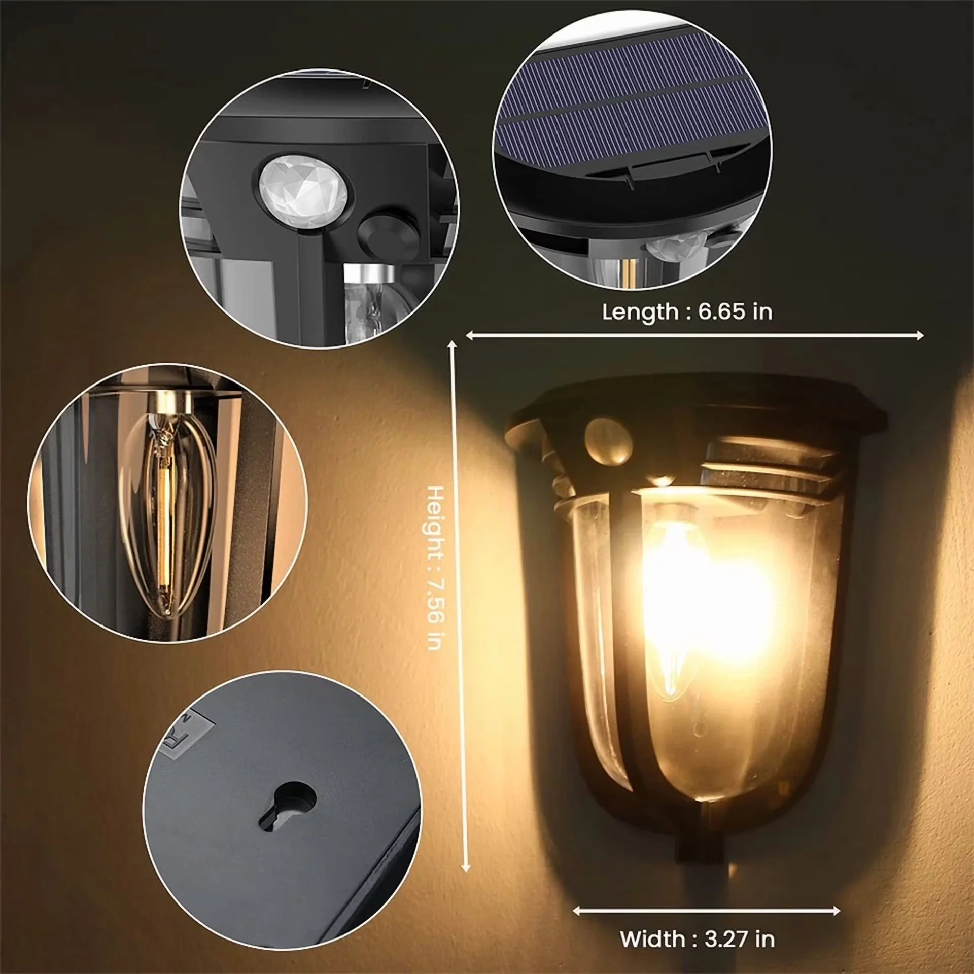Quality Led Lighting with LED, Solar - Black - Essential Collection Model 9E4BA2