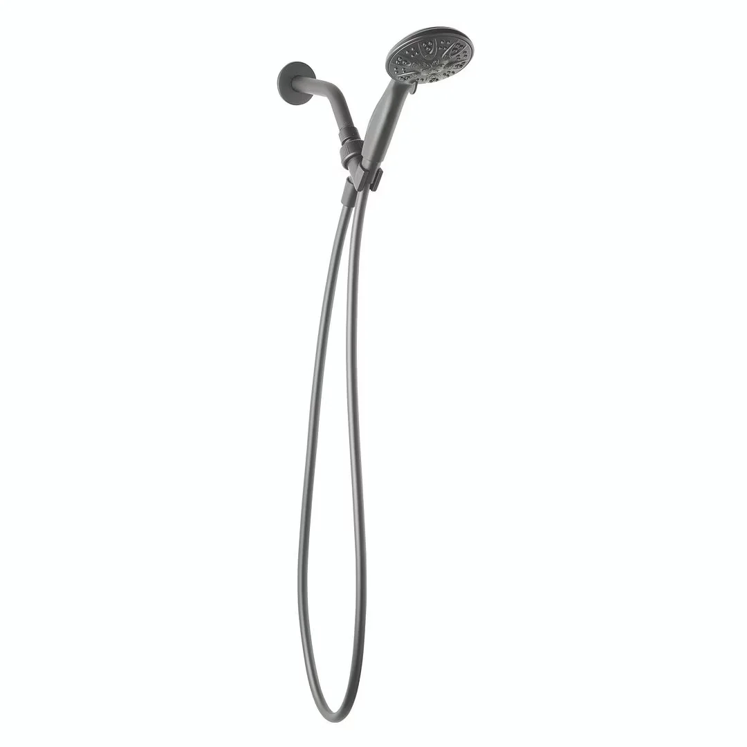 Innovative Shower Head with Adjustable Stream, 5-Spray Matte Black Handheld - Plastic Model 51C887