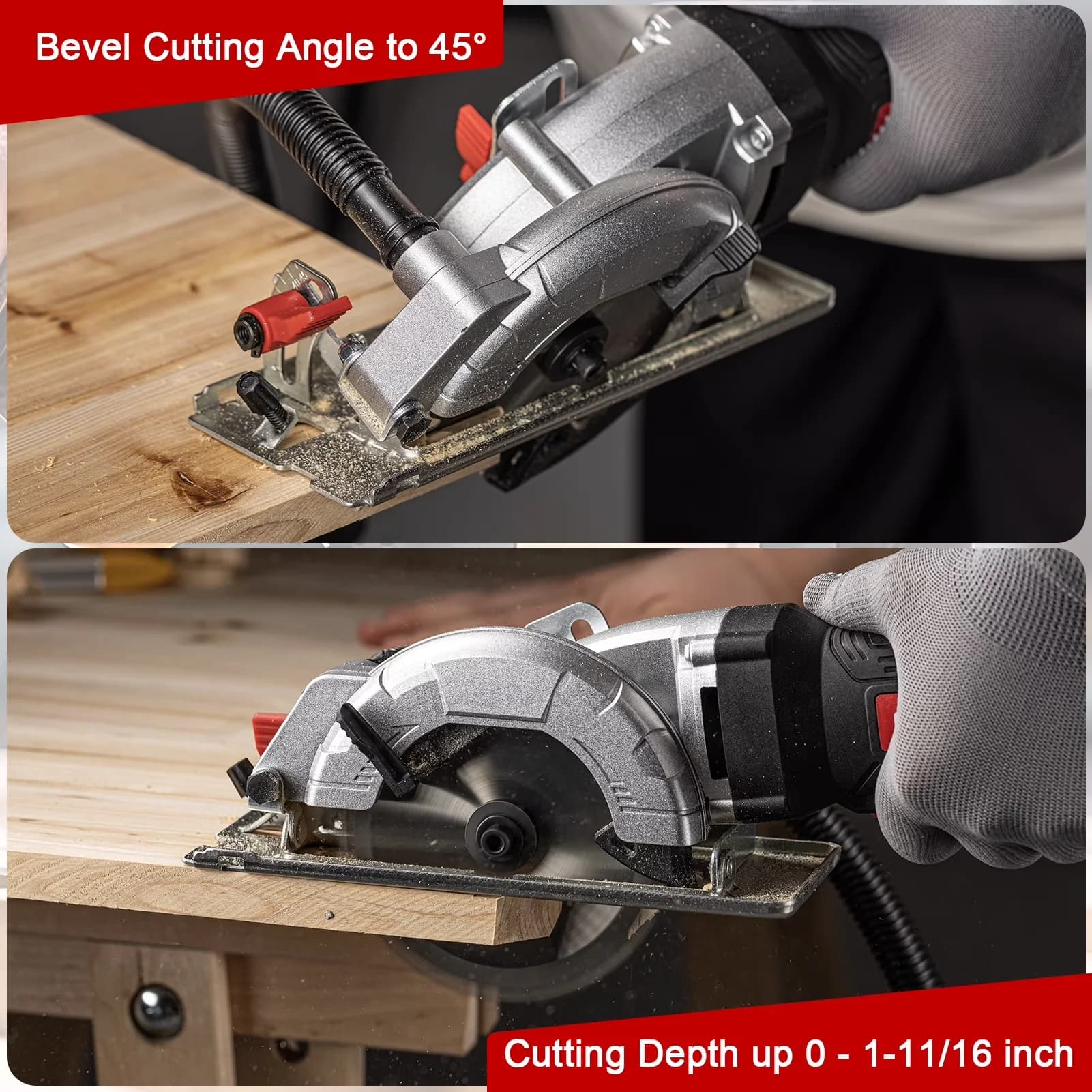 Quality Power Saw with Battery, 20V, Mini Circular - Built to Last Model B8DDB6