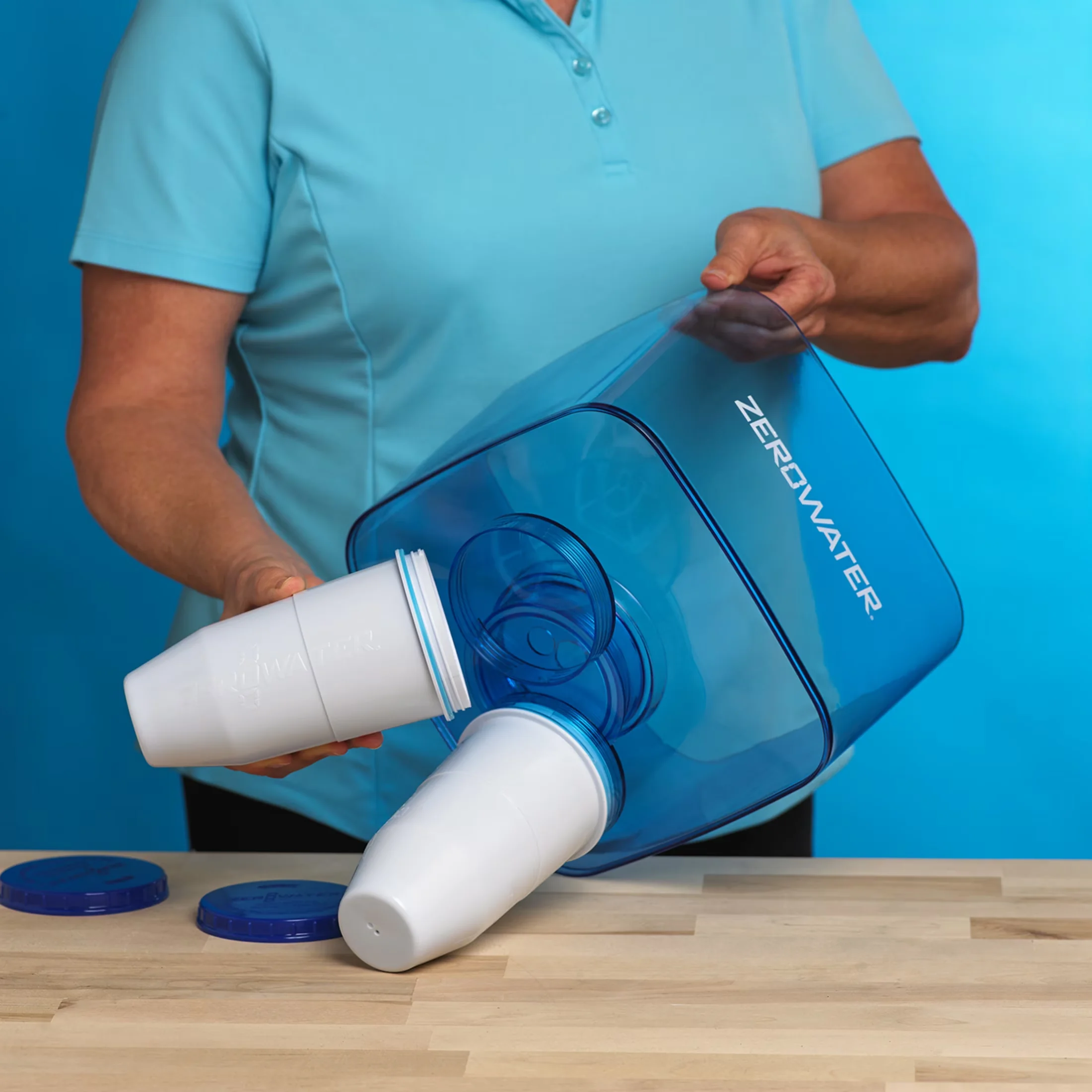 Professional Water Filtration with 5-gallon cooler 5-stage system - Plastic Model 8132B9