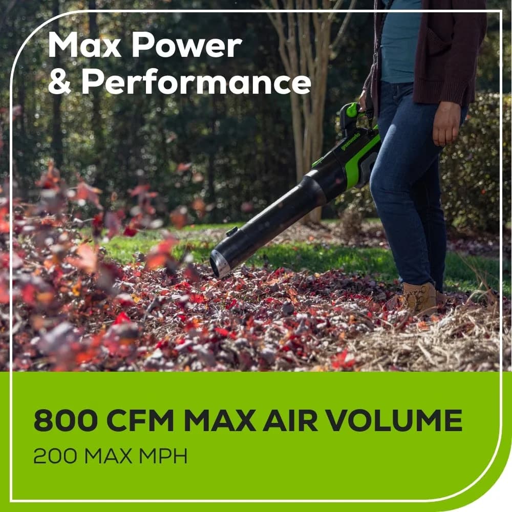 Modern Leaf Blower with Battery, 80V, 4Ah Battery & Charger - Long-Lasting Performance Model 6359A1