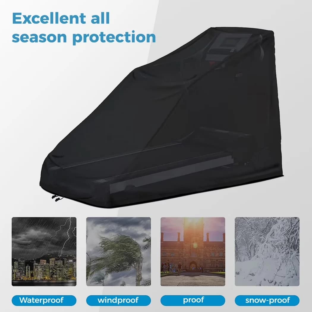 Home Gym Accessory Professional with Heavy Duty, Treadmill Cover, Waterproof Treadmill Covers - 210D Oxford Cloth Black for Indoor,... Model 60D198
