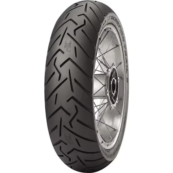 Sleek Motorcycle Tire with Increased mileage, Bi-Compound, Improved wet performance - Black Model D81027