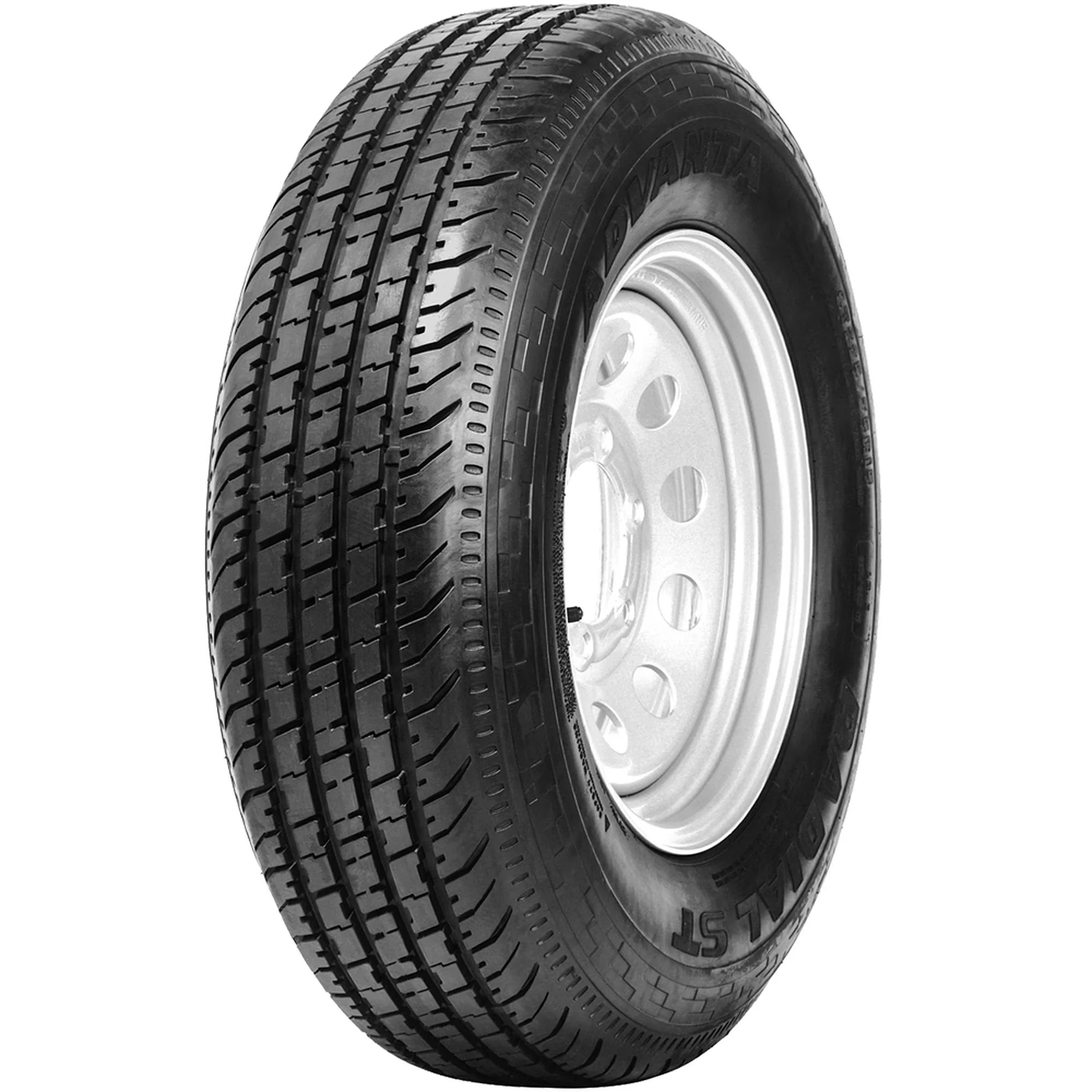 Innovative Trailer Tire with Fits Multiple Makes And Models, ST ST205/75R15 107/102N D, Sidewall style: Black Sidewall - Model A26EDA
