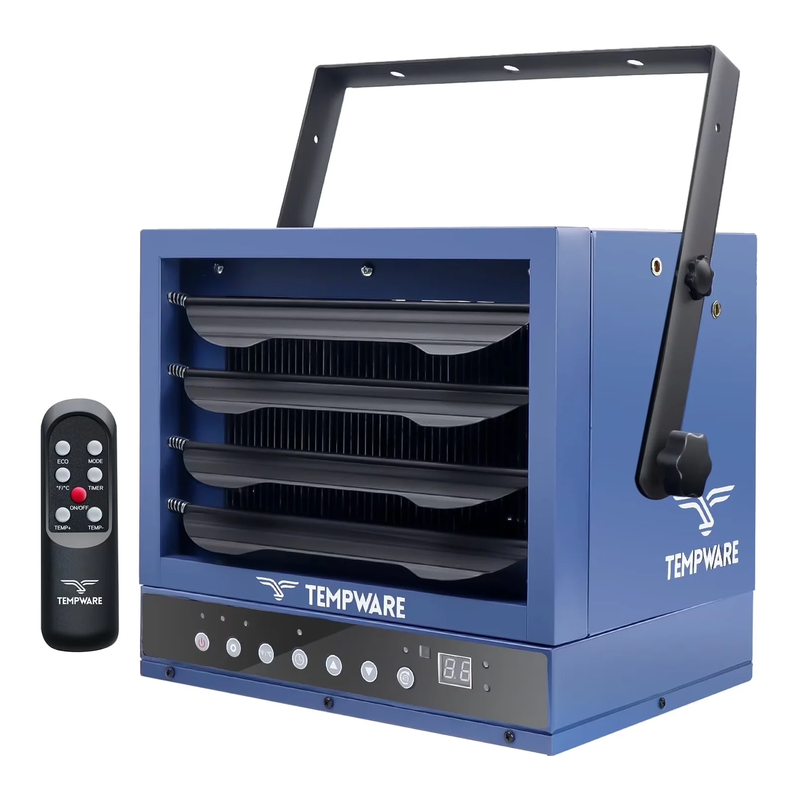Durable Portable And Electric Space Heater with 7500W, 240V, 240V 7500W Garage - Blue Model 1DE3DD