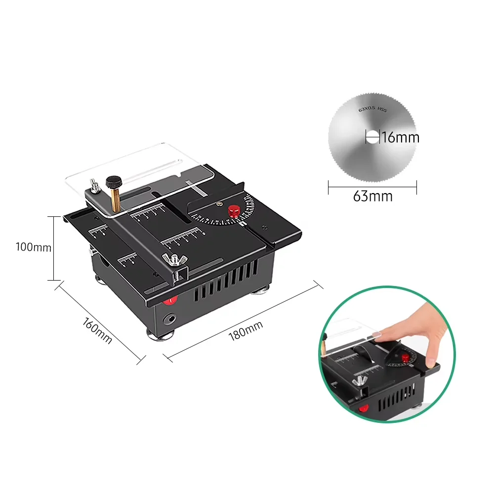 Quality Power Saw with 100W, Adjustable, Portable Precision Craft Table 100W - Model 7C0CF2