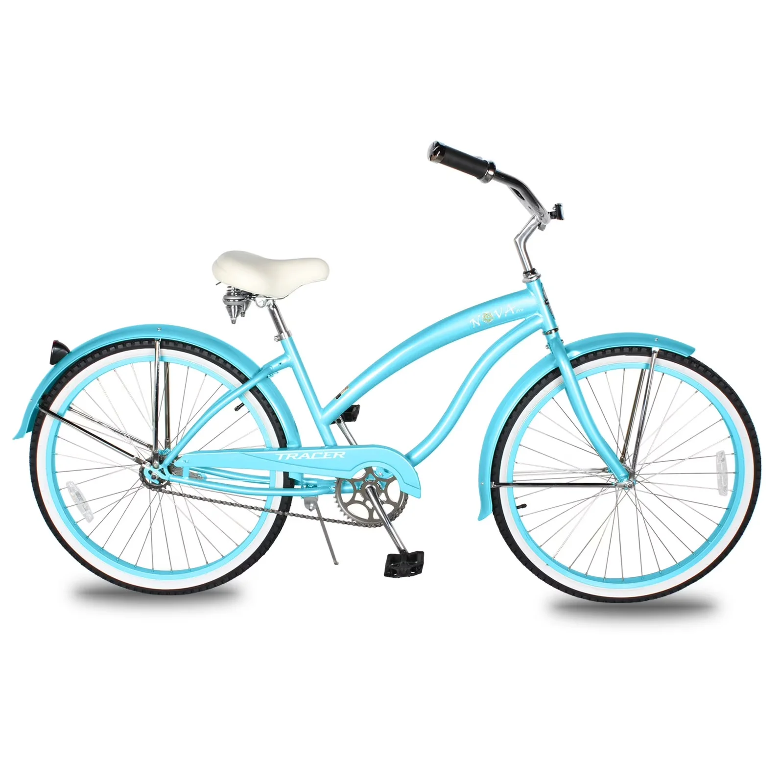 Premium Cruiser Bike with Adjustable Seat Height, Adjustable Handlebar Height - Blue Model 149AF7