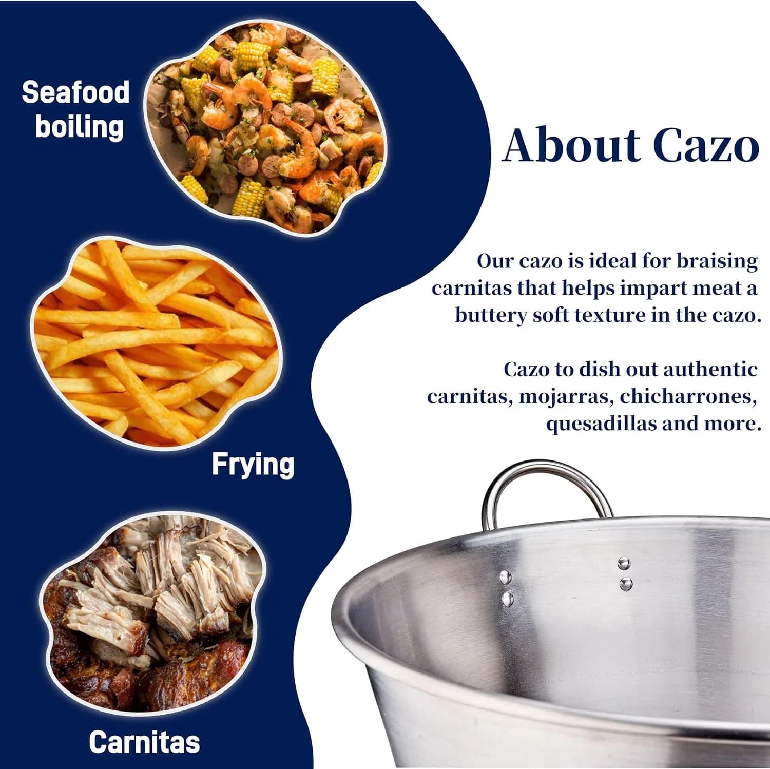 Efficient Outdoor Fryer with 200000 BTU, Heat Resistant Handle, Great - Cast Iron Silver Model 510579