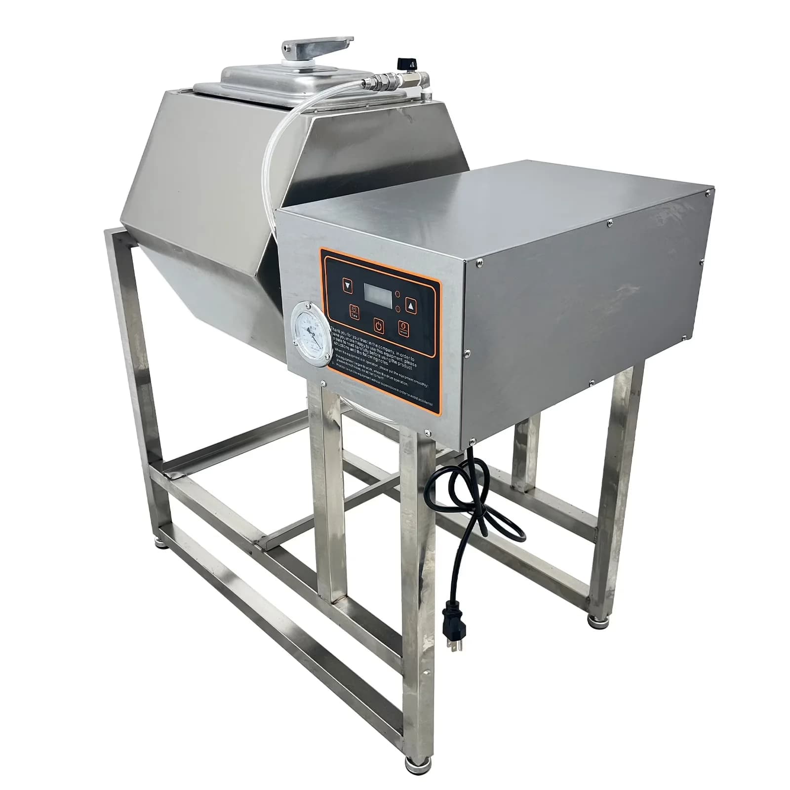 Essential Outdoor Fryer with 110V, Digital Timer - Silver Stainless Steel Model 1BA2DD