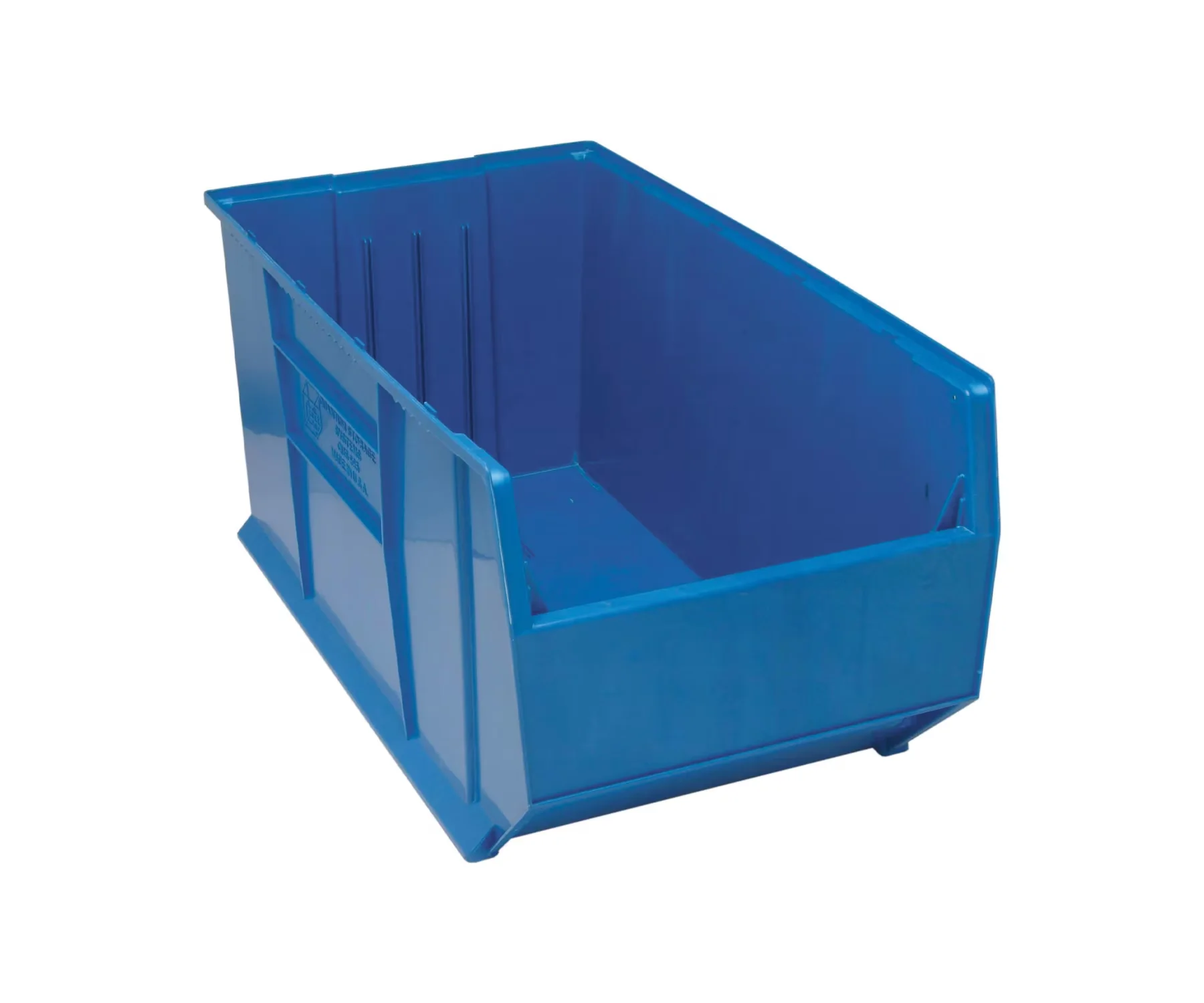 Reliable Garage Storage Supply with Stackable, Mobile Hulk Plastic Stacking Bin - Plastic Yellow Wheels Model 7B2417