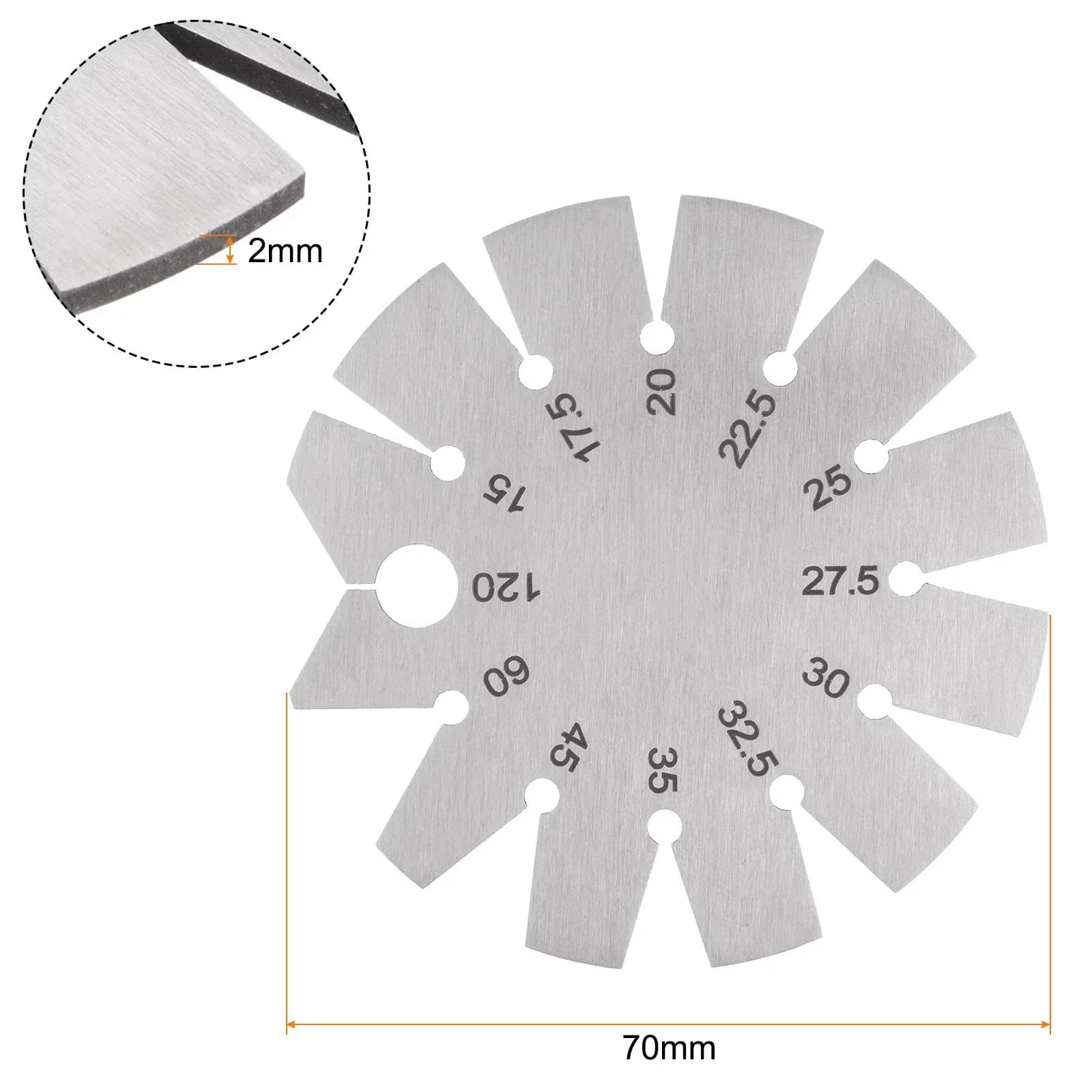 Pro Tool Classic with Accurate Measurement, Approx 7mm diameter, Material: 2CR13 Stainless Steel - Stainless Steel 7 mm Model D043A8