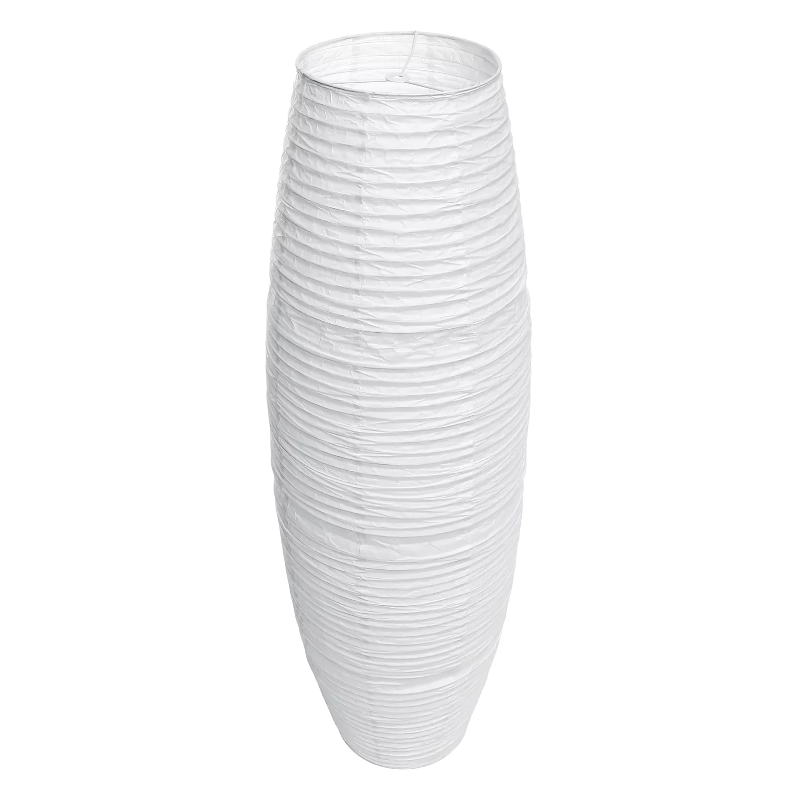 Essential Floor Lamp with Standard Lamps, Modern, White Paper Shade - Iron White for Home Model 745C7C