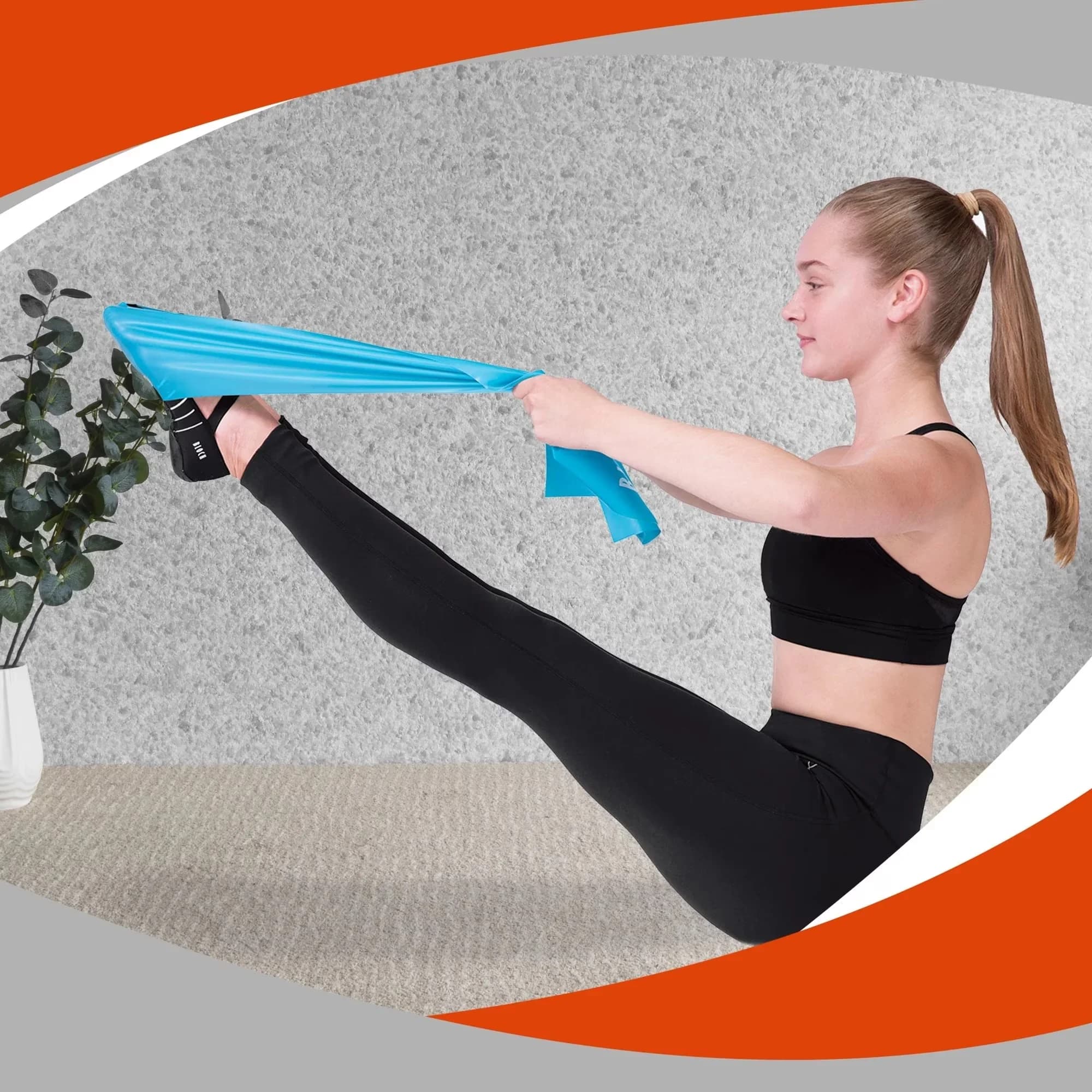 Home Gym Professional - Latex, Elastic Assorted Resistance - Commercial Quality Model 7C396F