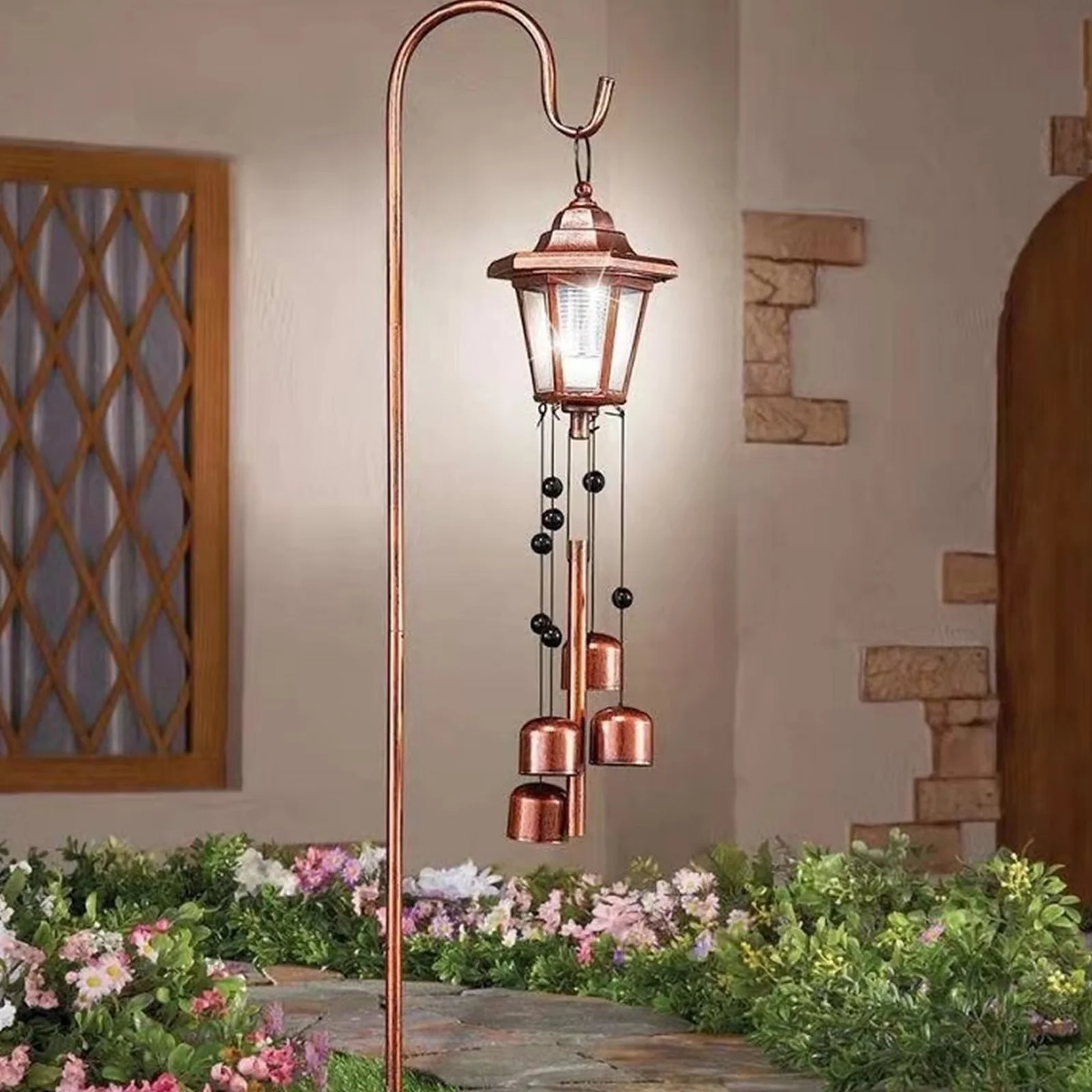 Efficient Led Lighting with LED, Battery - Iron Bronze for Patio, Garden Model D95B90