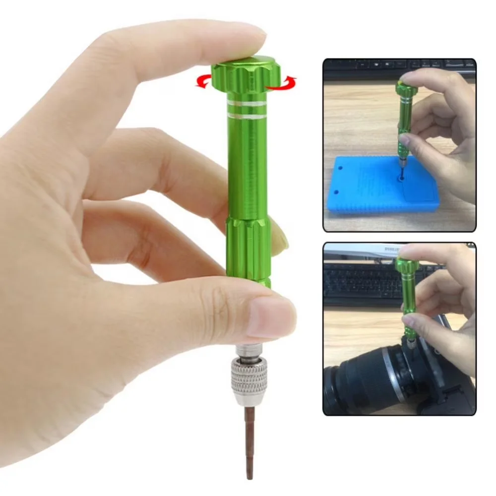 Hand Tool Set Professional with 3-In-1, Magnetic, Precision - Red Aluminum Alloy Model BAE117
