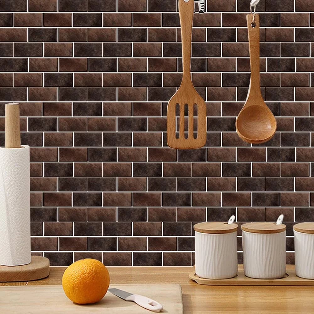 Wallpaper Wall Decals Wall Covering Sleek with Stain Resistant - Brown Vinyl Model FB3E88