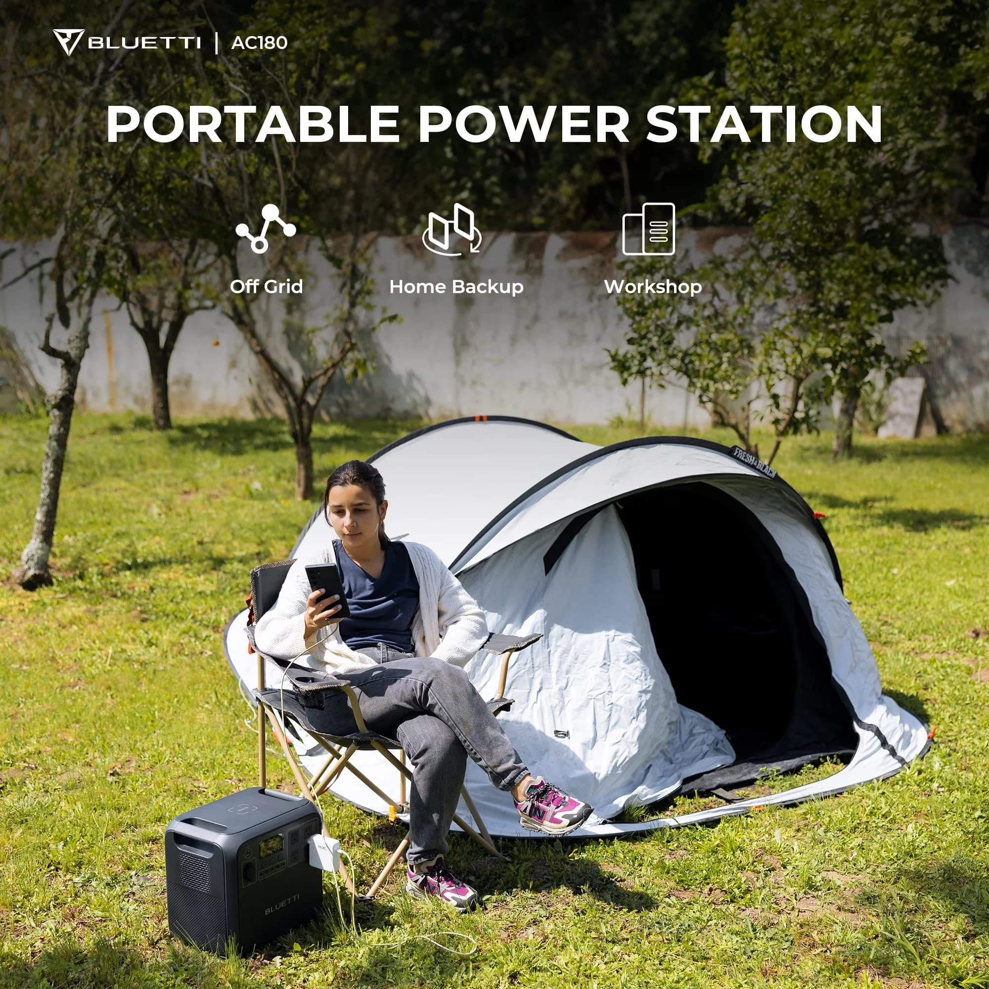 Generator Reliable with 1440W, Portable, 1440W | 1152Wh LiFePO4 Power Station for Home, Camping - Model DBB35E