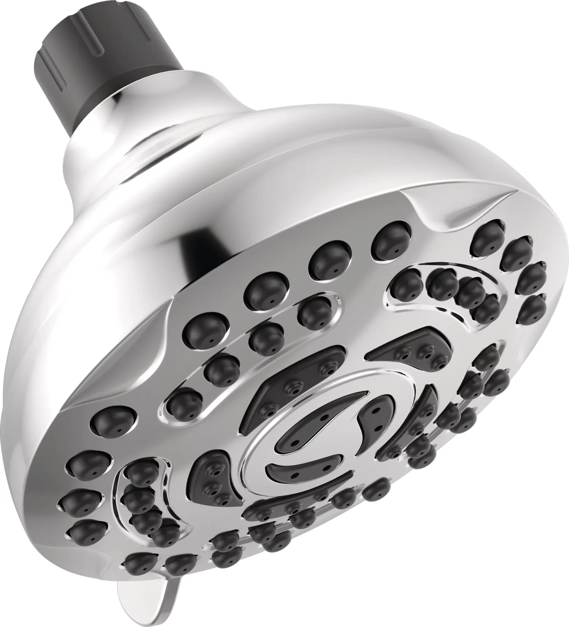 Modern Shower Head with Installs in minutes, 1.75 GPM - Abs - Plastic Silver Model 8E260D