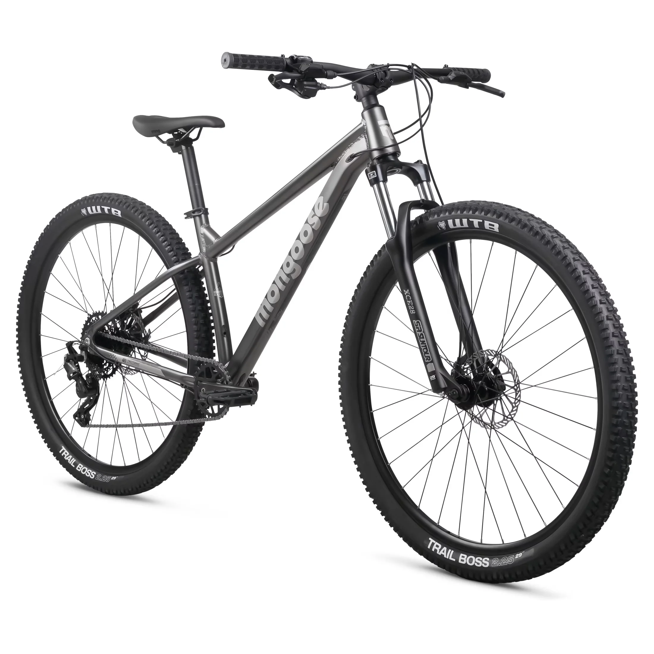 Versatile Mountain Bike with Adjustable Seat Height, Gray, Switchback Expert - Gray Model BA4167