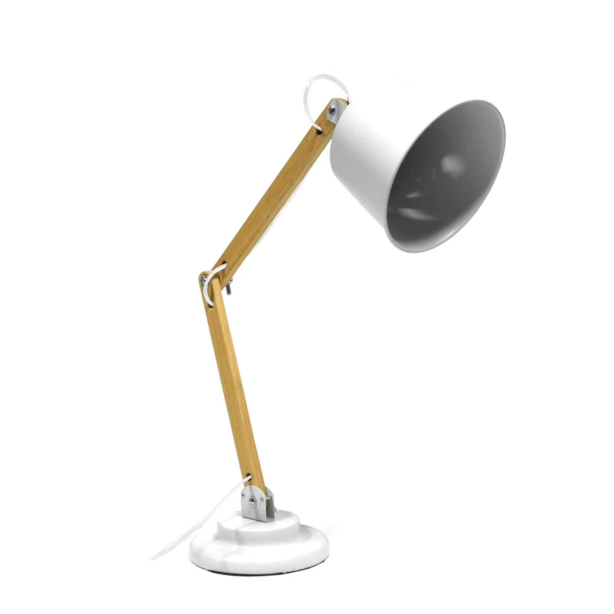 Essential Desk Lamp with Traditional, Arc, Contemporary design - Green Wood Model 8C90B0