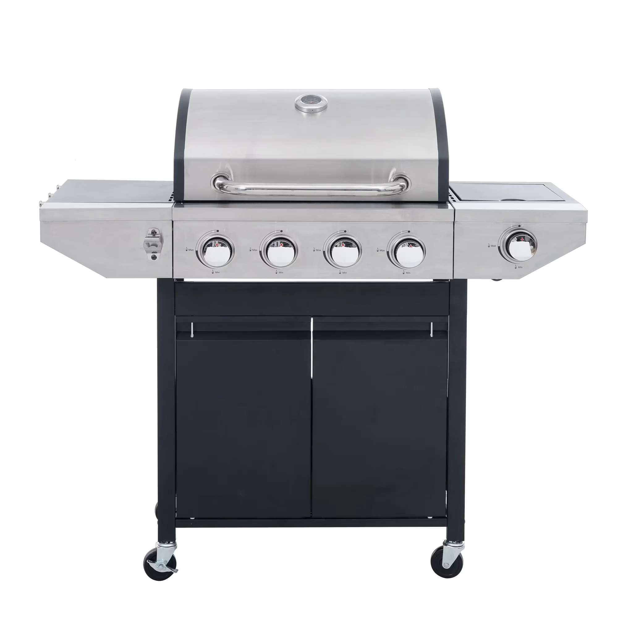 Premium Gas Grill with 46500 BTU, Rust Resistant - Silver Stainless Steel Model 59E32E