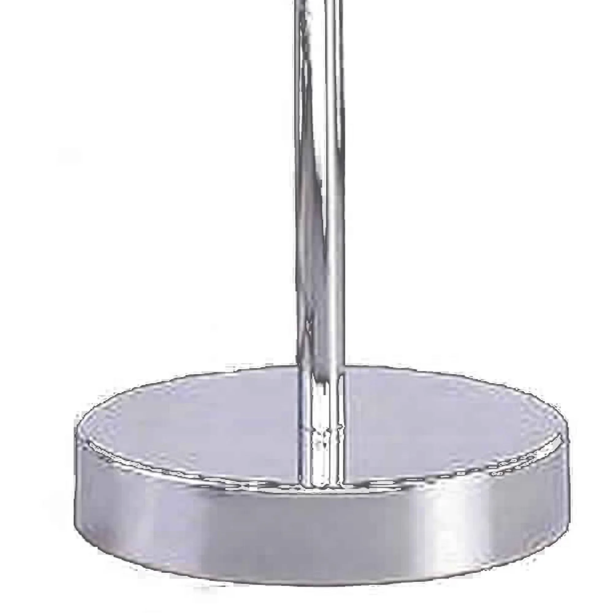 Modern Table Lamp with Contemporary, Accent Lamps, Chandelier Crystal Accented - Silver Metal Model 70206E