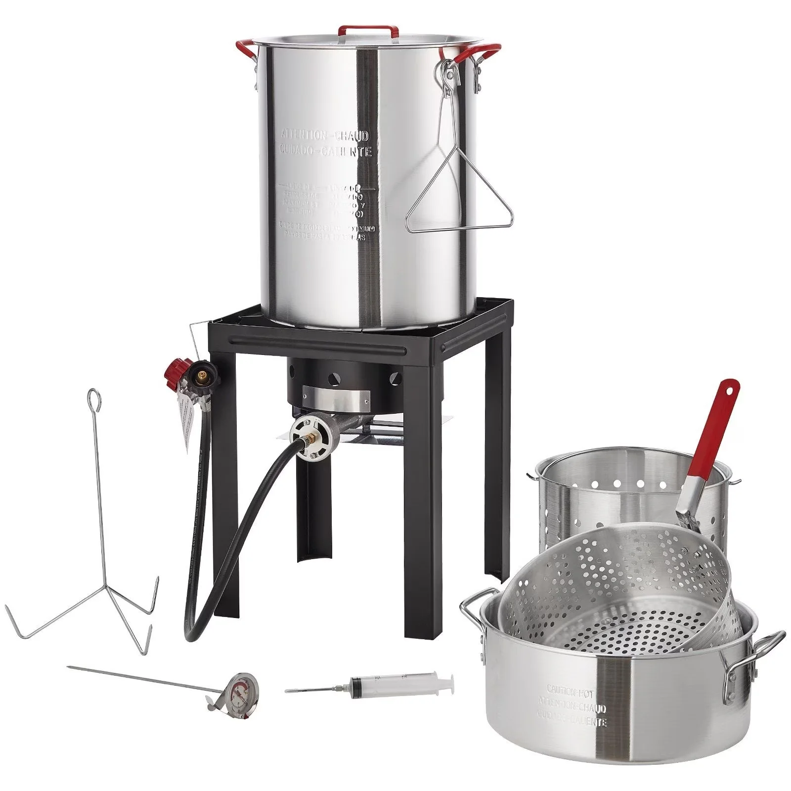 Outdoor Fryer Essential with 54000 BTU, Thermometer, Accessories - Multicolor Model 59F040