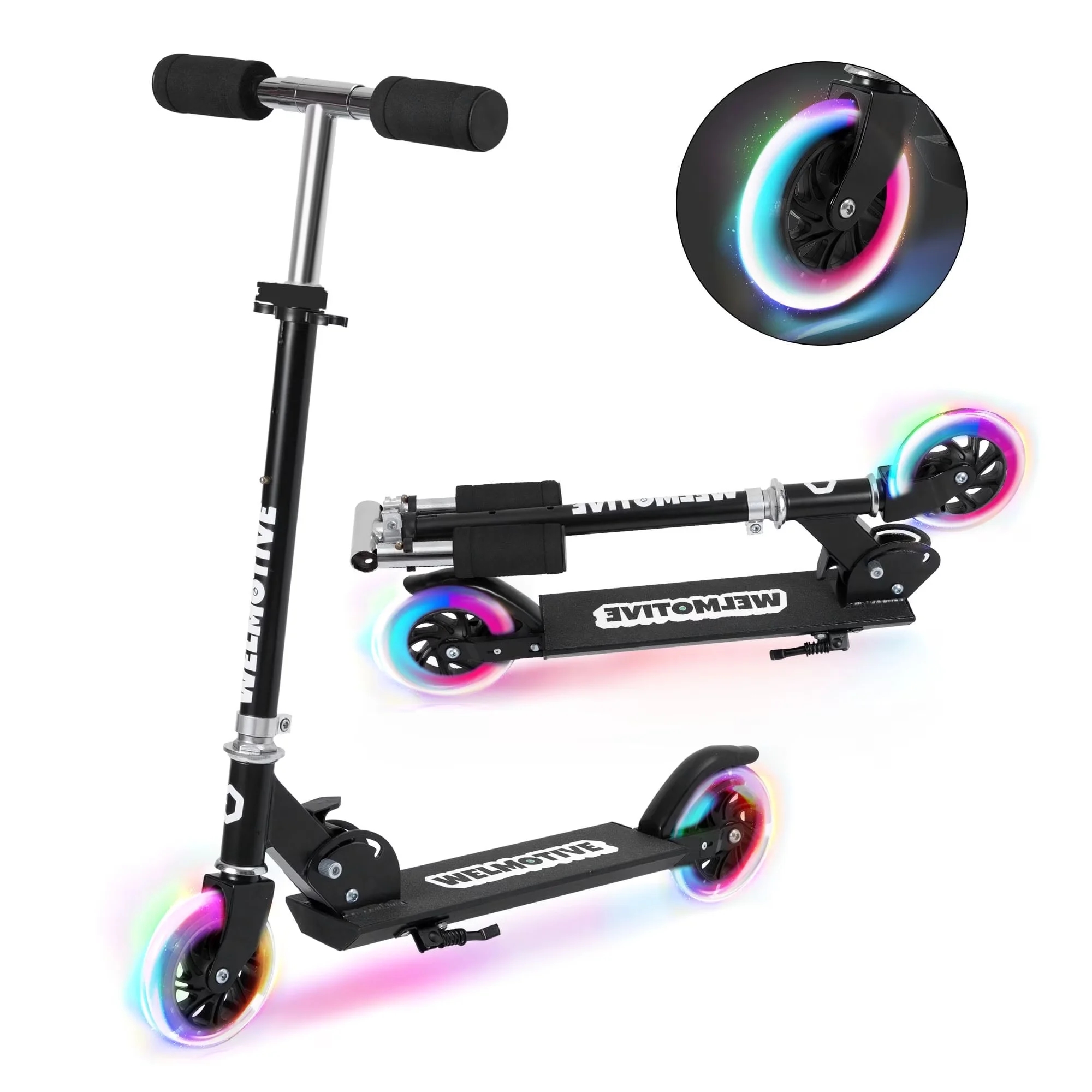 Sleek Scooter with Foldable, Portable, Lightweight - Aluminum + Iron 3-8 Model F25EFF