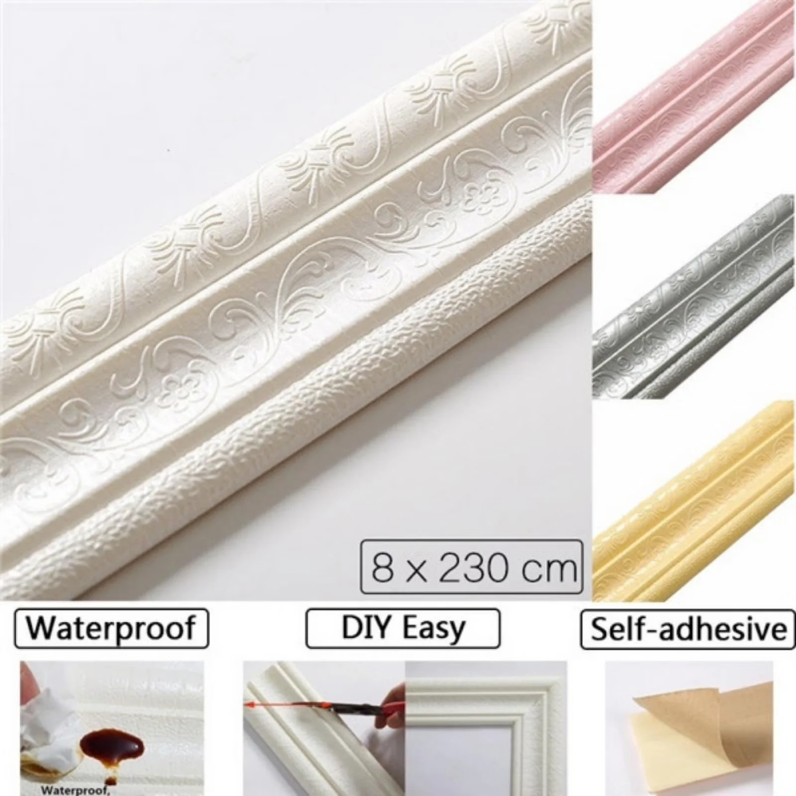 Efficient Wallpaper with Waterproof, Easy To Clean, Yellow2 - Pvc Foam Yellow Model 8CA12A